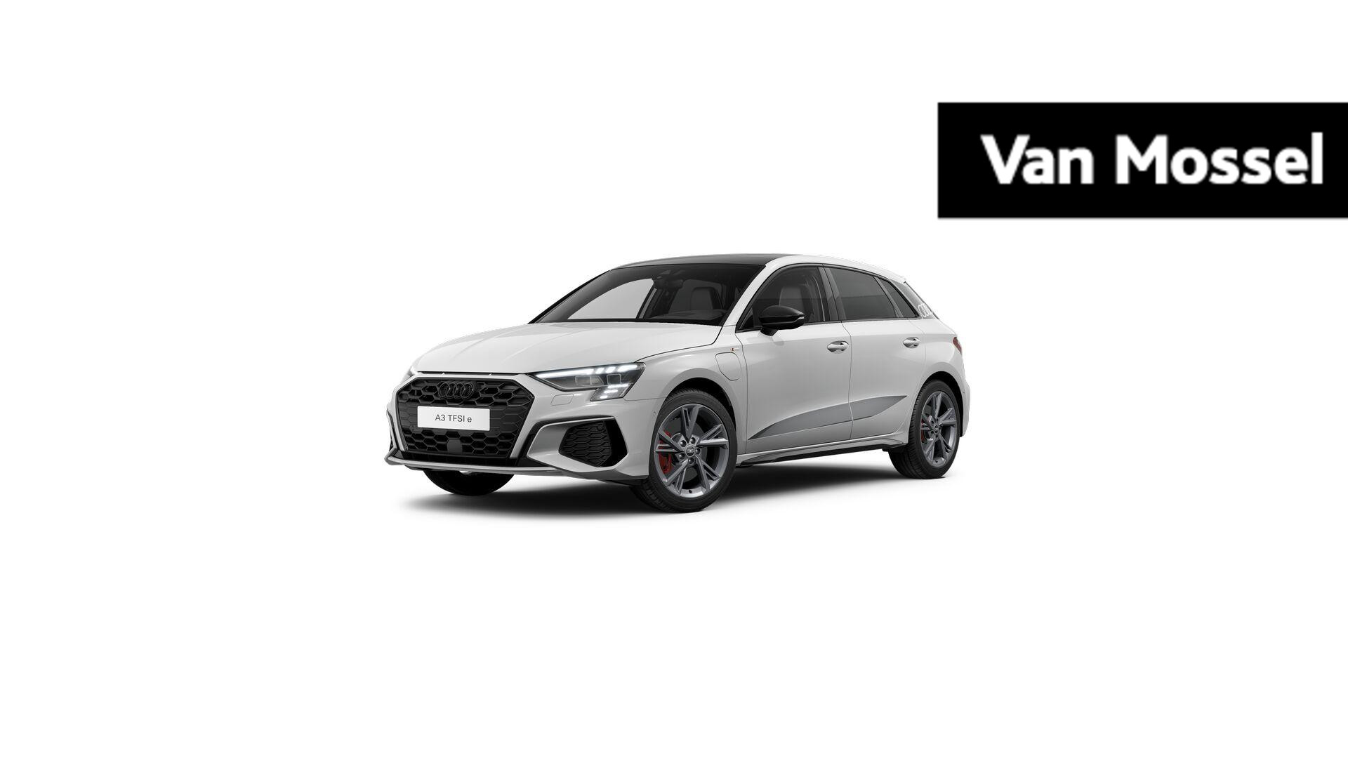 Audi A3 Sportback 45 TFSI e S edition Competition 245 PK | S-line | Automaat | Navigatie | Camera | Panoramadak | Trekhaak | Cruise Control | Climate Control | Stoelverwarming | Virtual Cockpit | LED Matrix | Lichtmetalen velgen | Privacy glass |