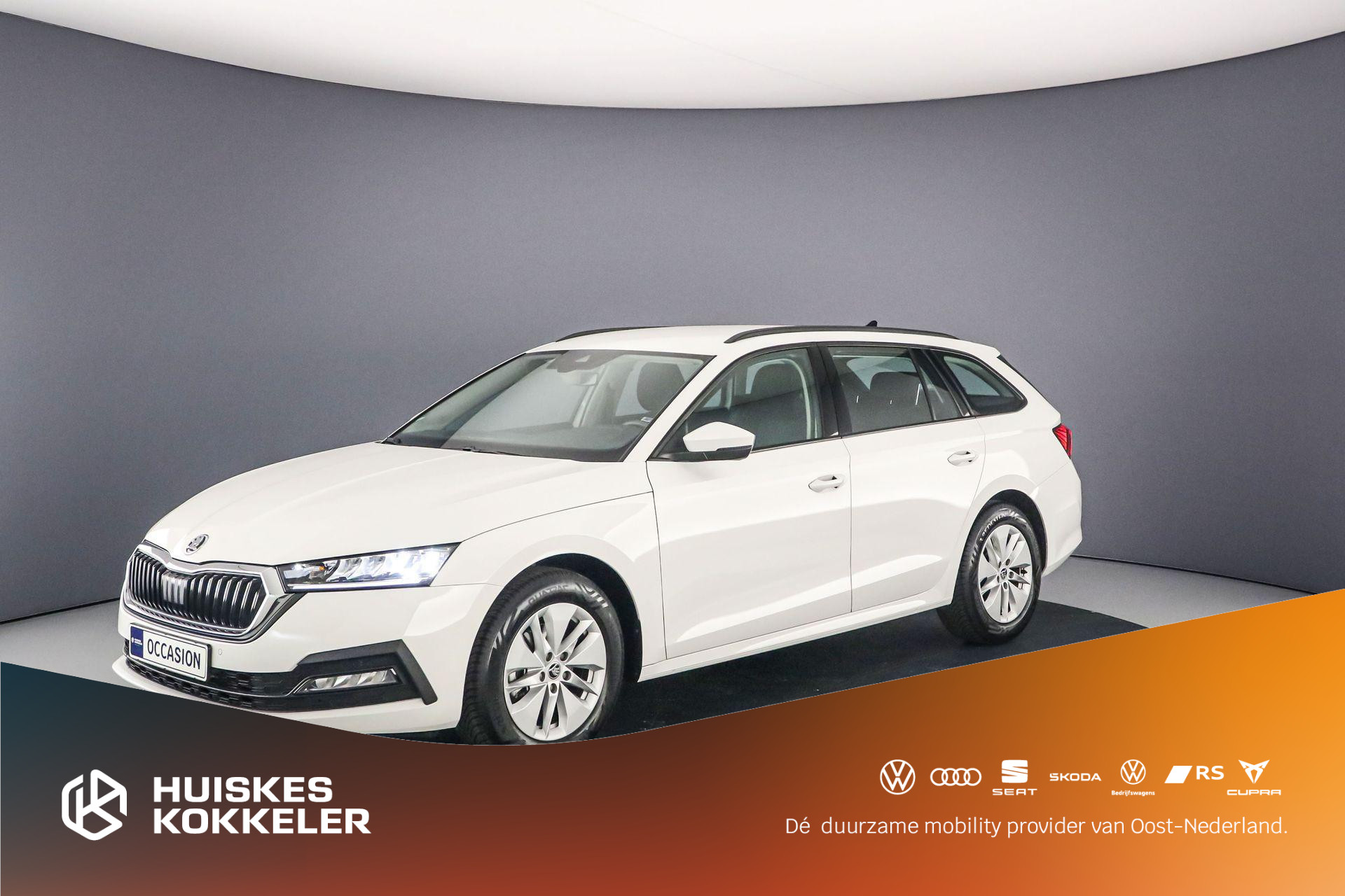 Škoda Octavia Combi Business Edition 1.0 TSI 110pk Navigatie, Elektrische achterklep, Cruise control, Airco, DAB, Radio, Parkeersensoren, LED koplampen