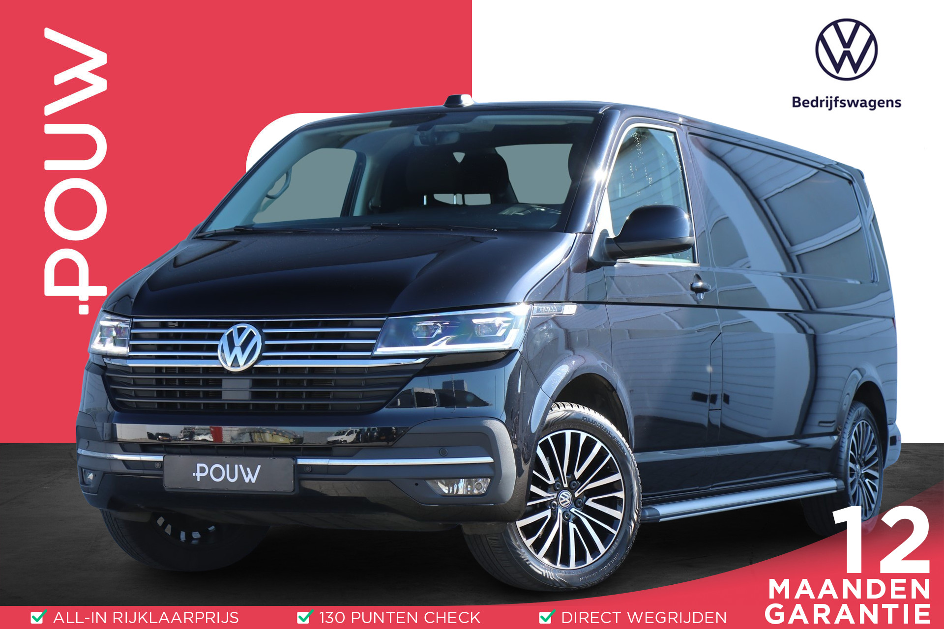 Volkswagen Transporter 2.0 TDI 150pk L2H1 28 Bulli | Digitaal Dashboard | Adaptive Cruise | Achteruitrijcamera | Navigatie | App Connect