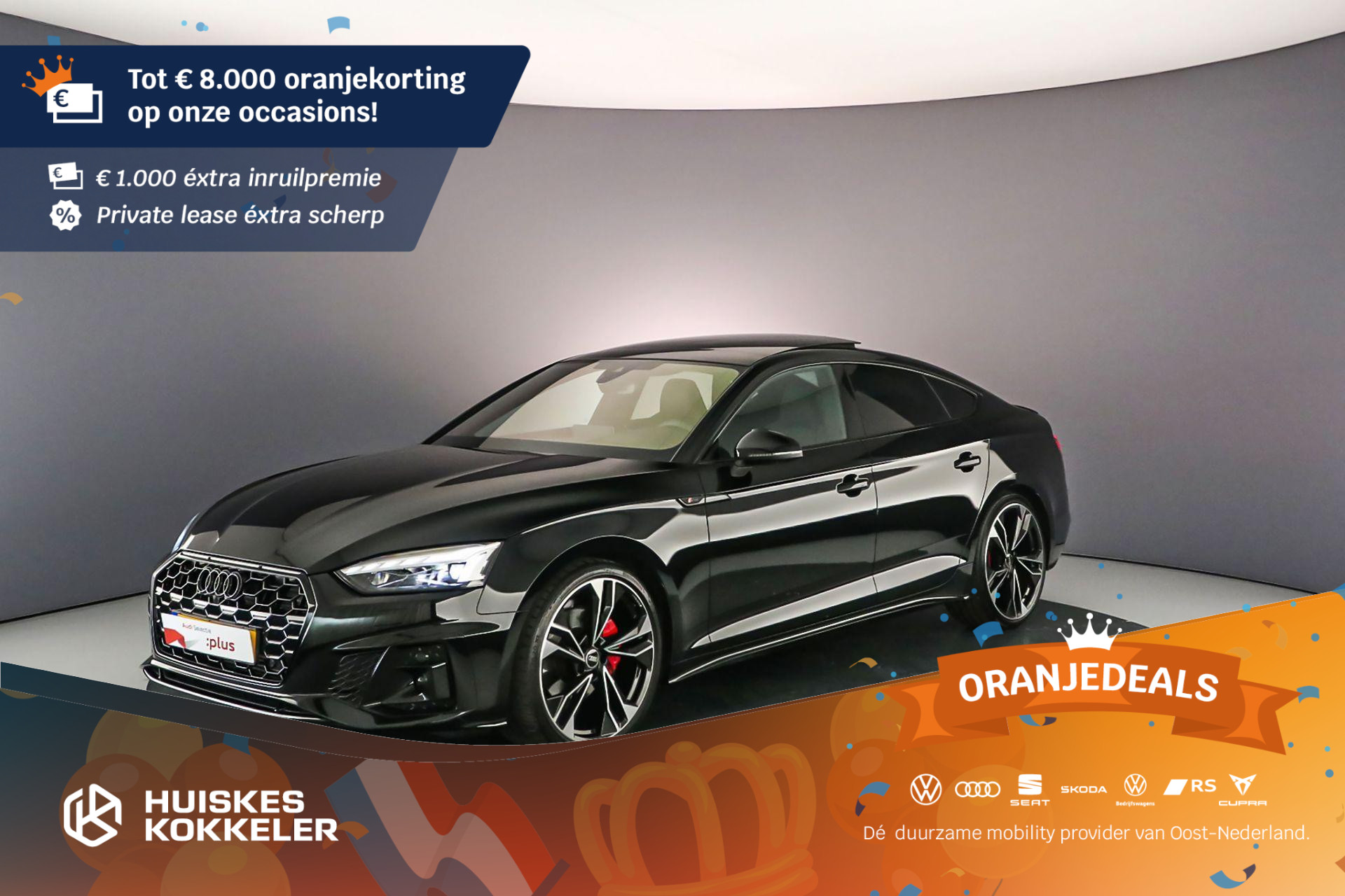 Audi A5 Sportback 40 TFSI S Edition | Pano | B&O | Head Up | Matrix | Massage | Keyless | 20 inch | S Line | 360cam | Elek. Stoel |