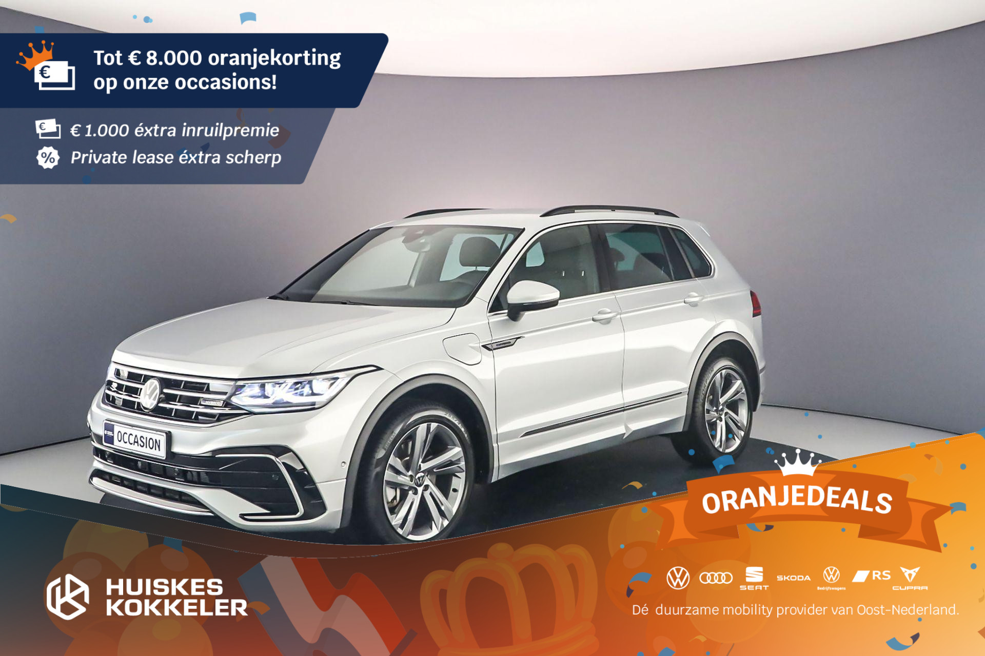 Volkswagen Tiguan R-Line Business 1.4 TSI eHybrid 245pk DSG Automaat Achteruitrijcamera, Navigatie, Elektrische achterklep, Adaptive cruise control, App connect, LED verlichting, Keyless start/entry