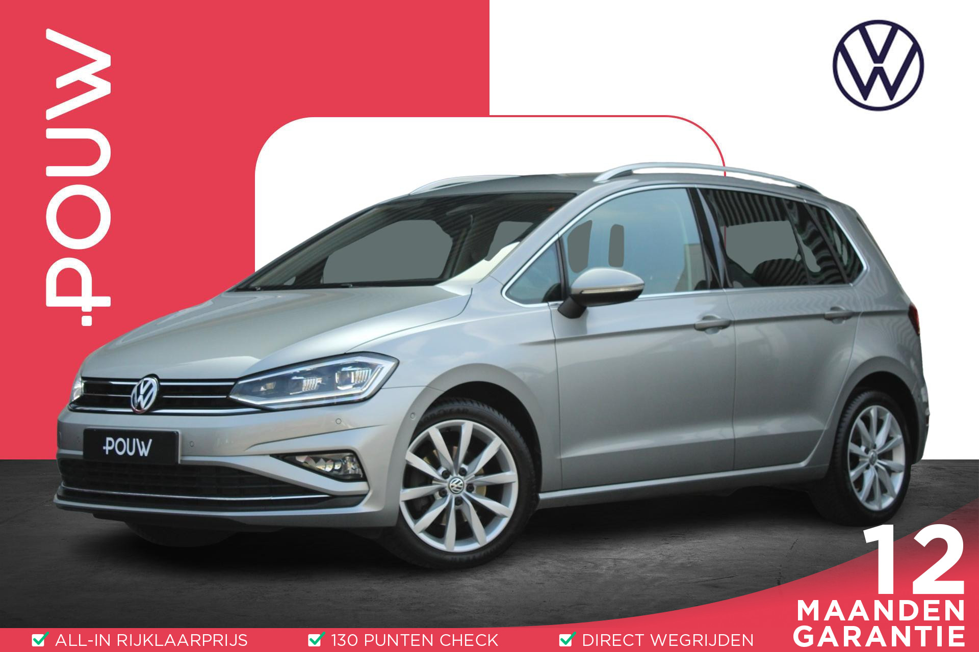 Volkswagen Golf Sportsvan 1.5 TSI 130pk DSG ACT Highline | LED Koplampen | Navigatie & Carplay | Park Assist | Dodehoek Sensor