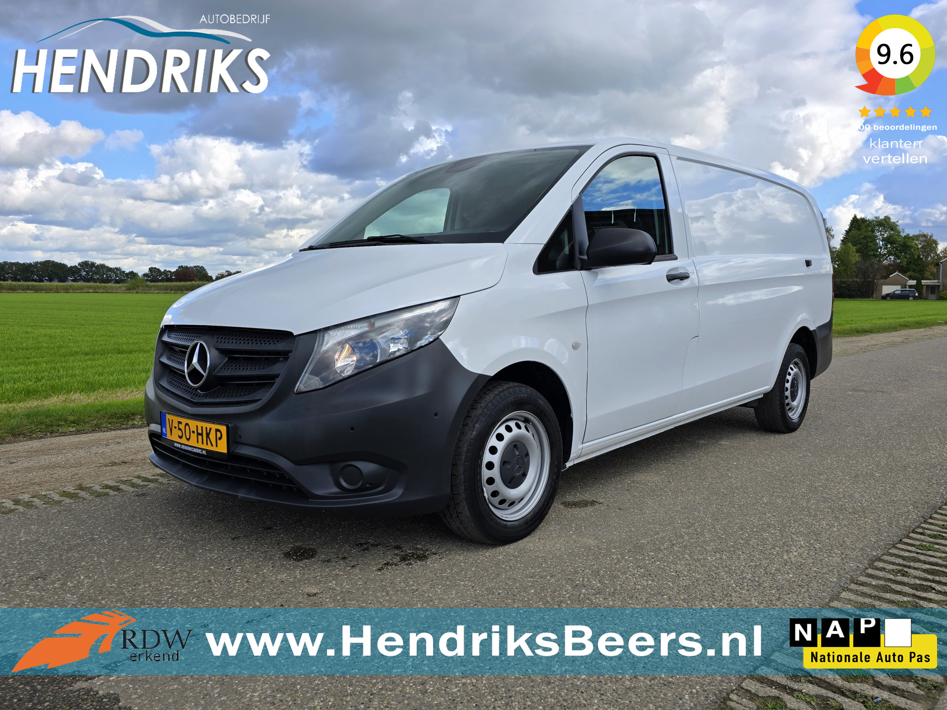 Mercedes-Benz Vito 116 CDI Lang L2 H1 - 160 Pk - Euro 6 - AUTOMAAT - Navi - ParkeerCamera - StoelVerwarming
