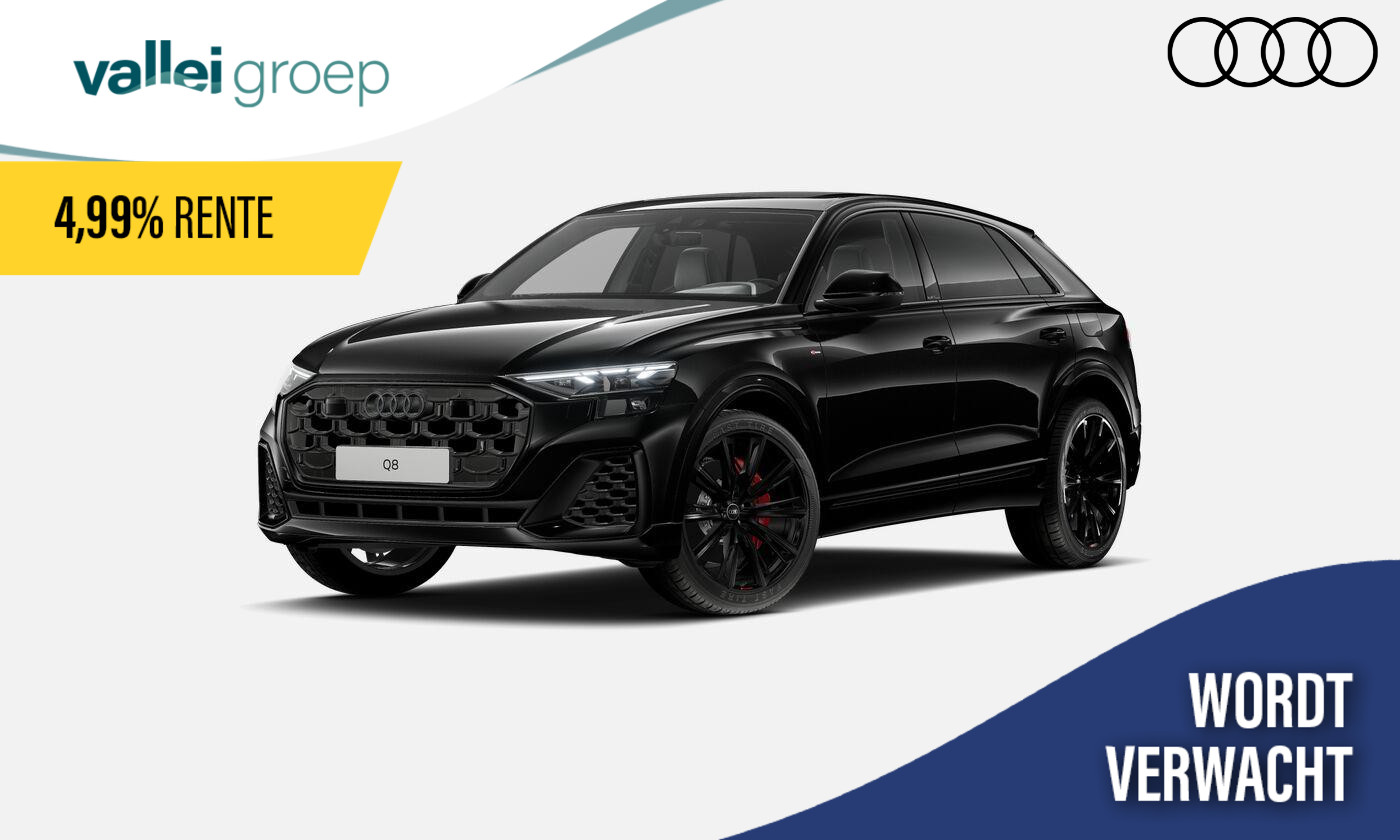 Audi Q8 55 TFSI e 394 PK Pro Line S | Sportstoelen plus voorin | Glazen panoramadak | Trekhaak en aanhangerassistent |