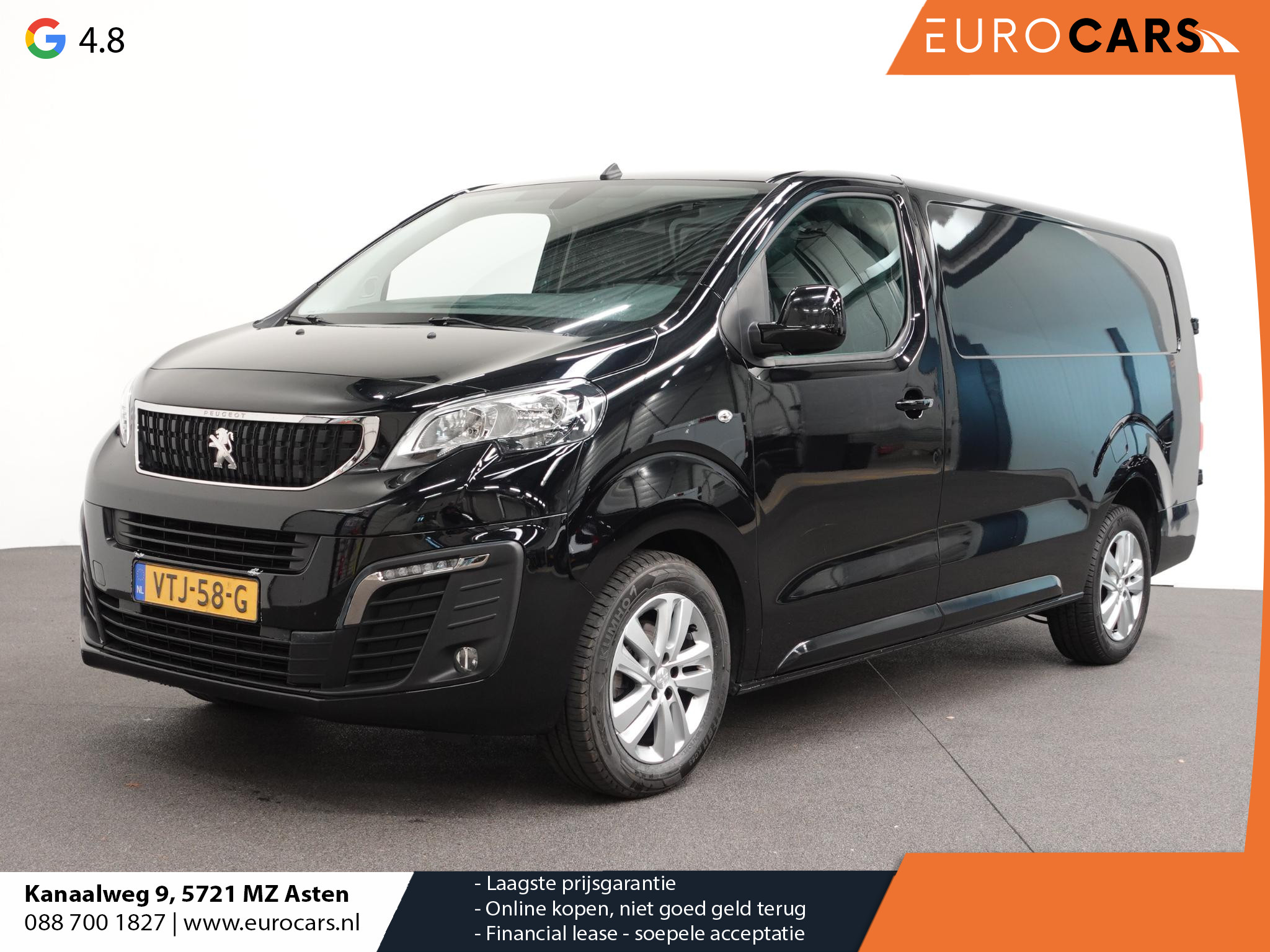 Peugeot Expert 2.0 BlueHDI 180PK Long L3H1 Premium Automaat Navigatie App-Connect Cruise Control Airco LM Velgen Euro6