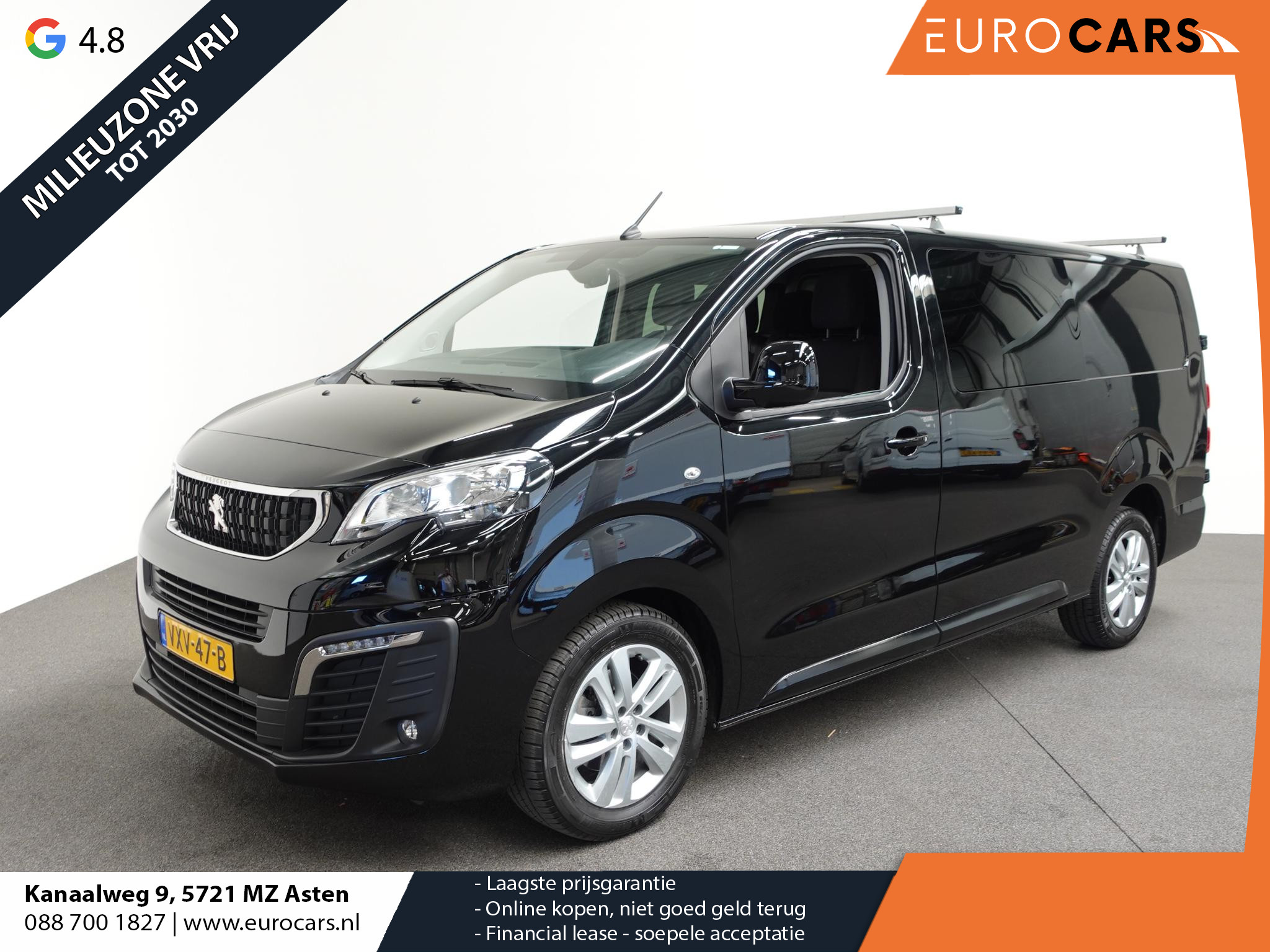 Peugeot Expert 180PK Automaat L3 Premium Dubbele Cabine Navigatie Trekhaak Parkeersensoren Apple Carplay Cruise control Airco