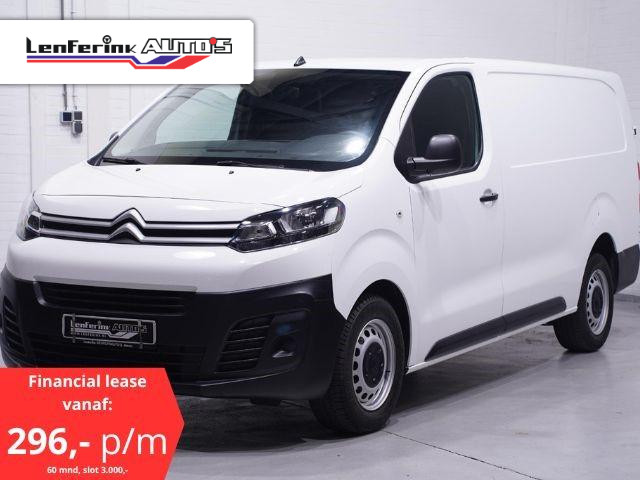 Citroën Jumpy 2.0 HDI 122 pk L3 XL Navi, va 296,- p/mnd Airco, Cruise Control, Laadruimte Pakket, 3-Zits