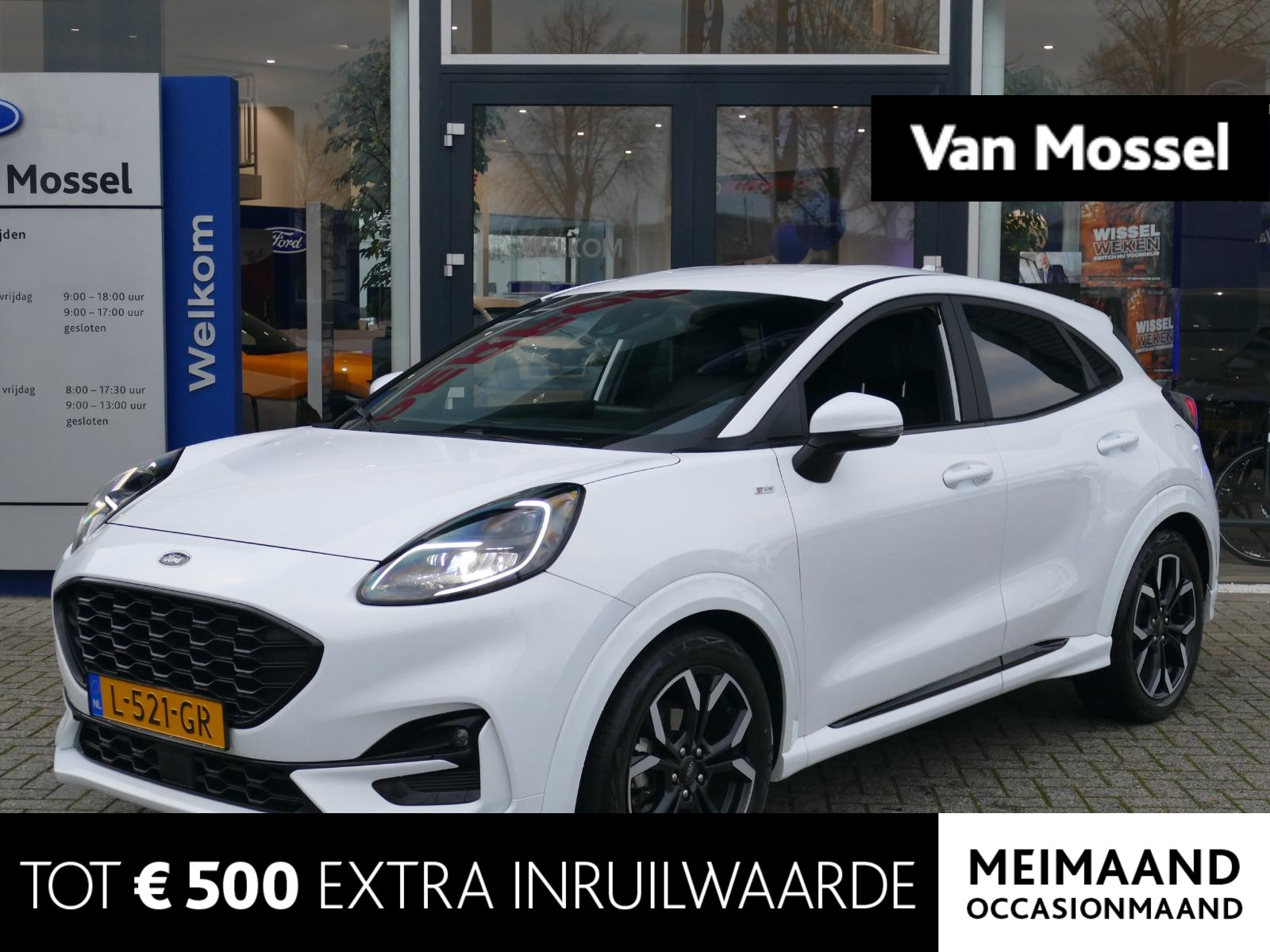 Ford Puma 1.0 EcoBoost Hybrid ST-Line X | PARKEERSENSOREN | CAMERA | WINTERPACK | FROZEN WHITE |