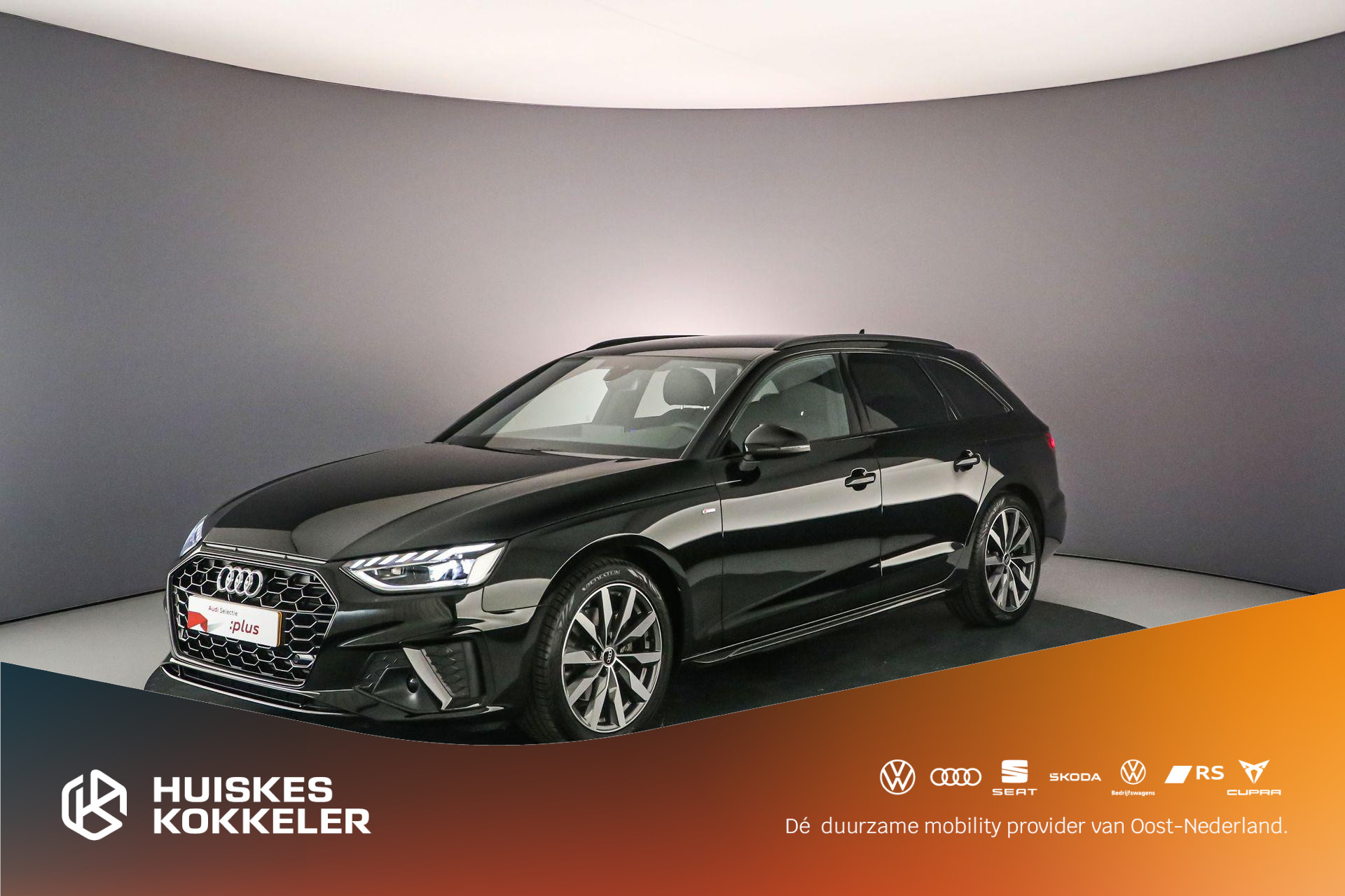 Audi A4 Avant 35 TFSI S edition Competition | Sfeerverlichting | Optiek Zwart | 18 inch | S-Line | Audi Sound | Virtual Cockpit Plus | Stoelverwarming |