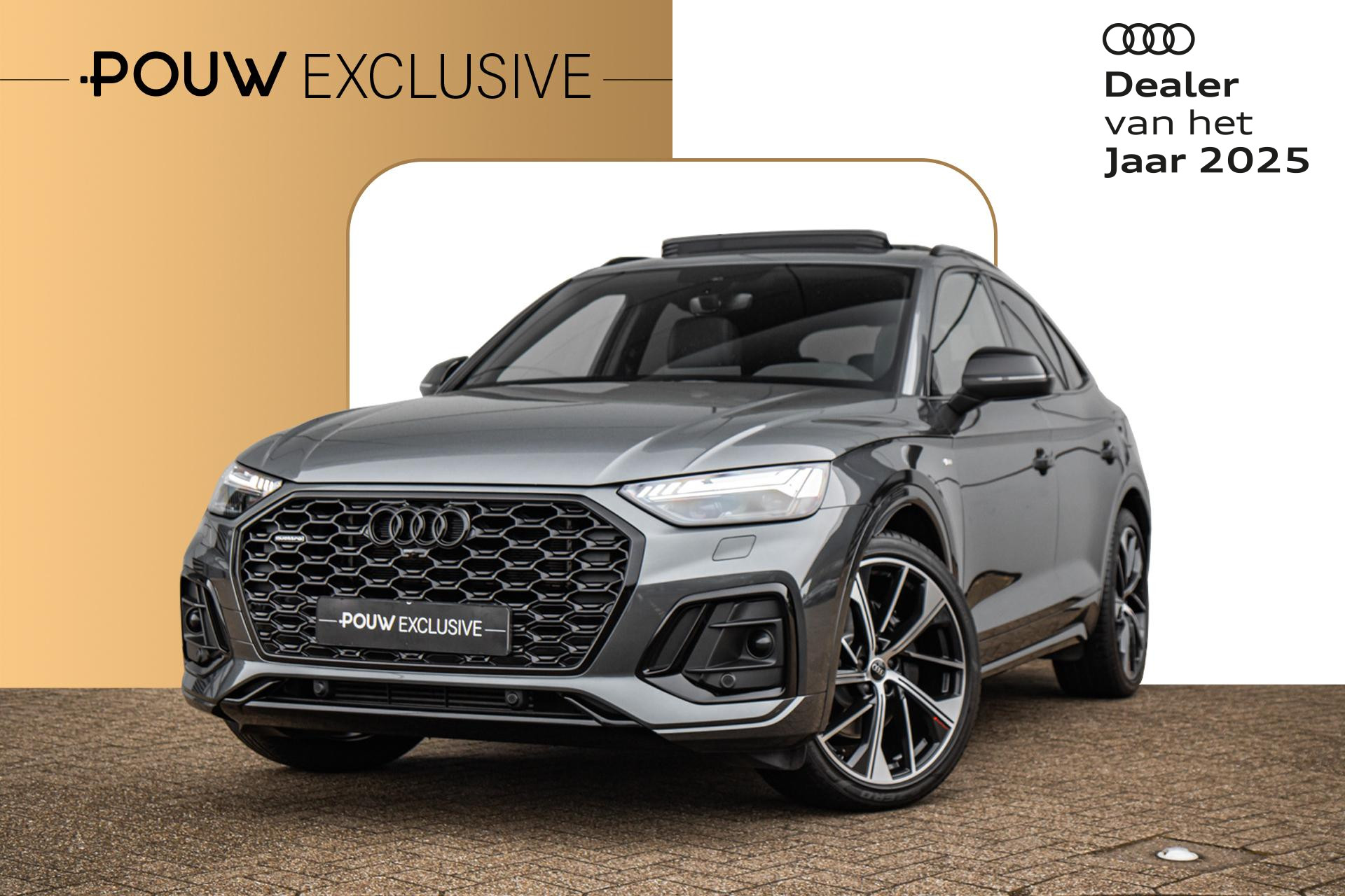 Audi Q5 Sportback 50 TFSI e 299pk S Edition | Panoramadak | 21" LM Velgen | Apple Carplay / Android Auto | Stoelverwarming
