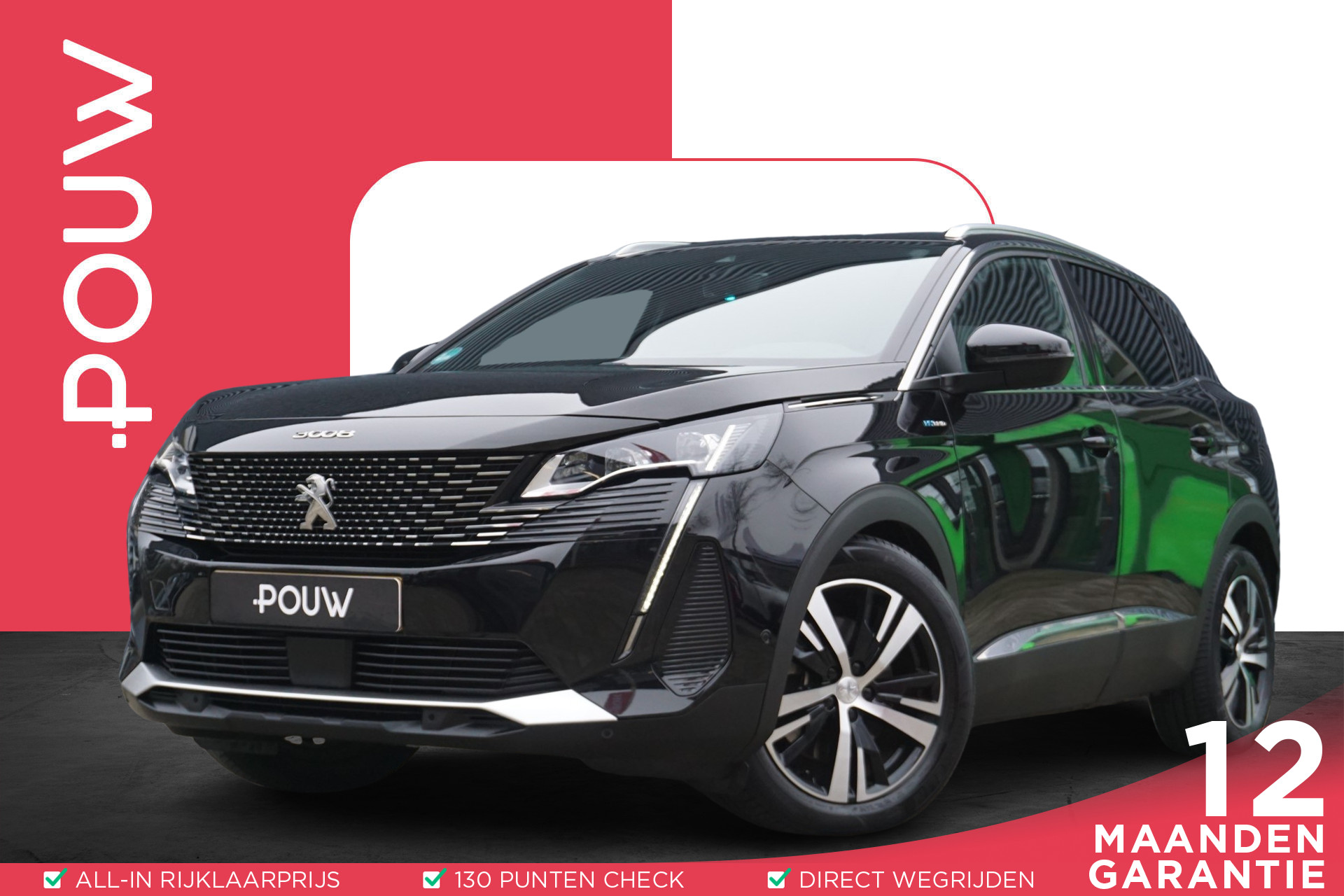 Peugeot 3008 1.6 225pk HYbrid GT | SoH 93% | Camera | Apple CarPlay/ Android Auto | Adaptive Cruise