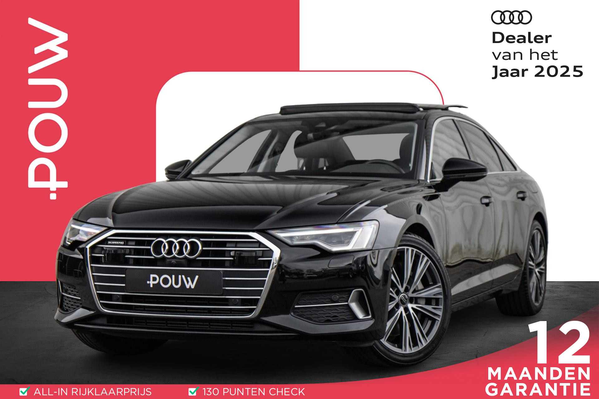 Audi A6 Limousine 50 TFSI e 299pk quattro S Edition | Soh 98% | Panoramadak | 20" Velgen | LED Matrix Koplampen