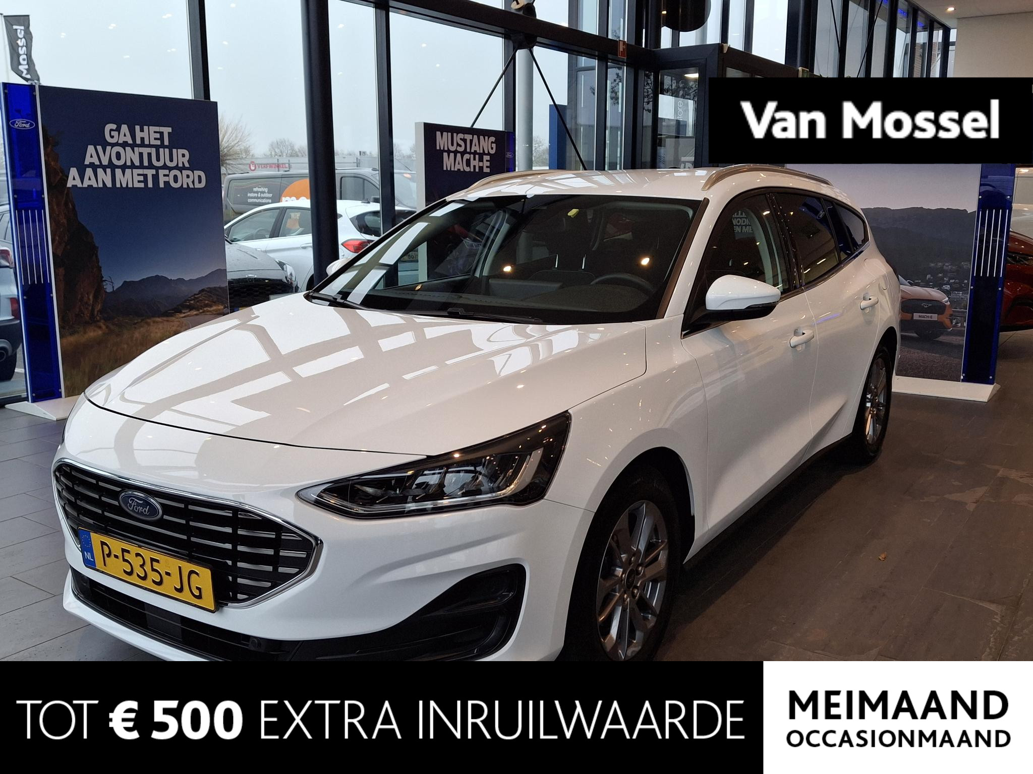 Ford Focus Wagon 1.0 EcoBoost Hybrid Titanium | 125PK | Sync 4 | Voorruitverwarming | Stoelverwarming | Navigatie | Parkeersensoren | 17 inch lichtmetalen velgen