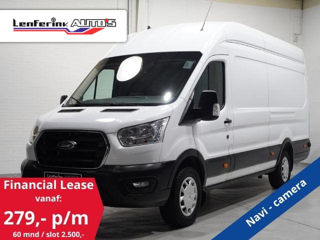 Ford Transit 2.0 TDCi 130 pk L4H3 Trend Navi, Camera Apple Carplay, Lane Assist, PDC V+A, 270 Graden Deuren, 3-Zits