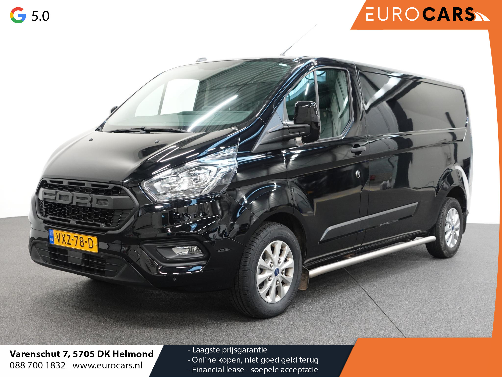 Ford Transit Custom 300 2.0 TDCI L2H1 Trend Raptor Edition Navi Carplay Cruisecontrol Raptor Camera Parkeersensoren Trekhaak Side bars Airco