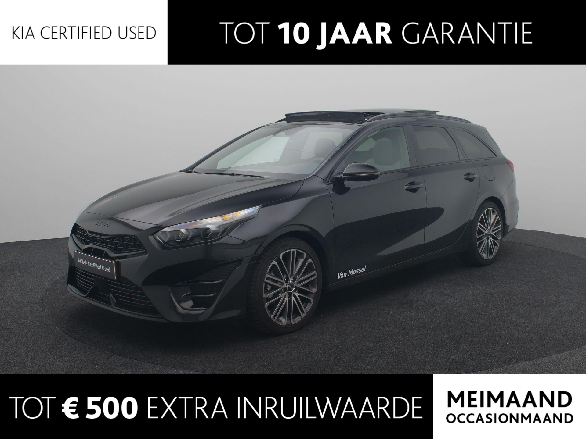 Kia Ceed Sportswagon 1.5 T-GDi GT-PlusLine ** DEMONSTRATIE VOERTUIG ** | Black Pack | Trekhaak | Navi | Glas dak | Elektr. stoelen | Climate Control | PDC | VOL!