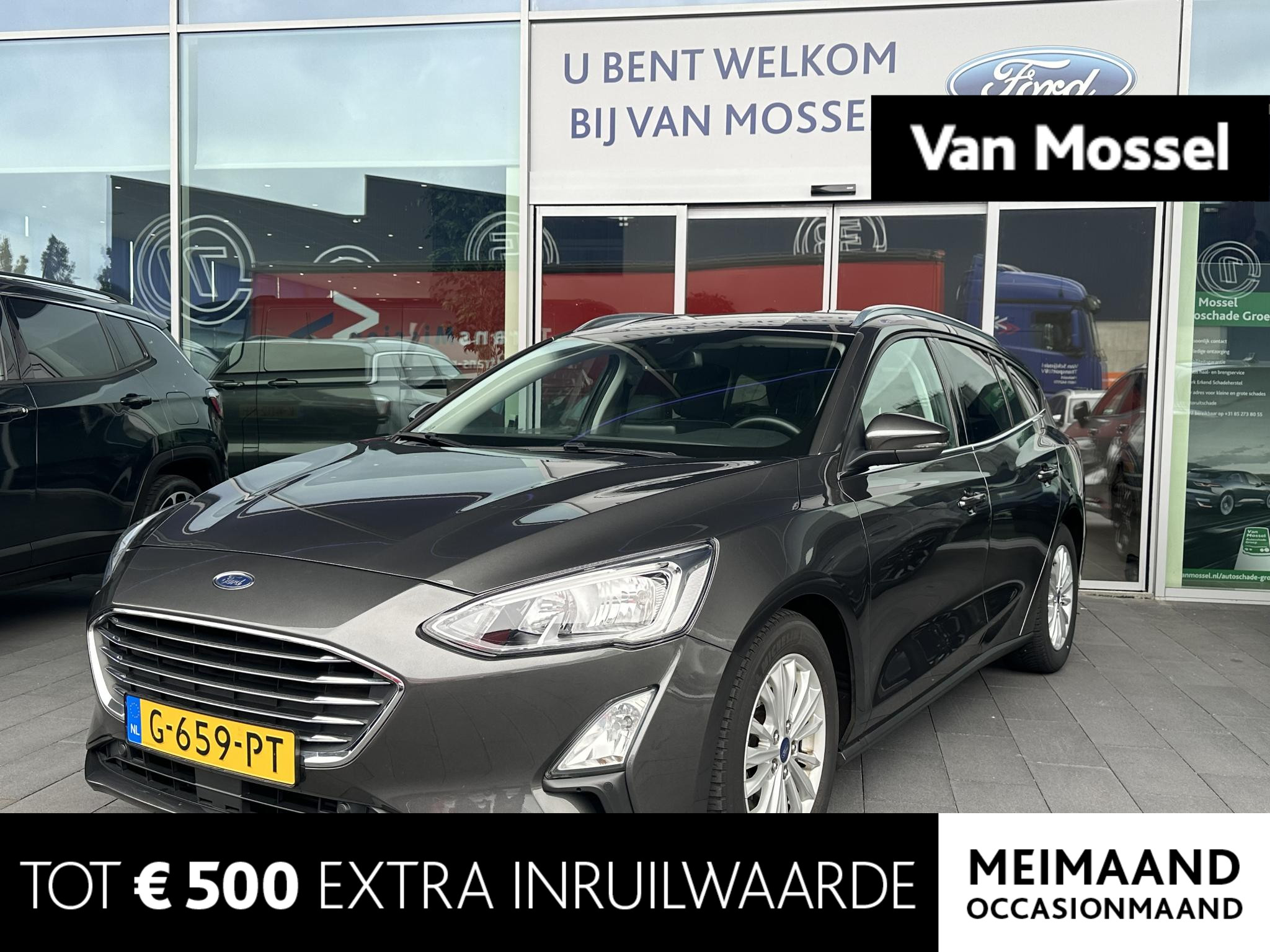 Ford Focus Wagon 1.0 EcoBoost Titanium Business 125pk | Climate Control | NAVIGATIE | PDC | LMV | VOORRUITVERW. | STOELVERW.