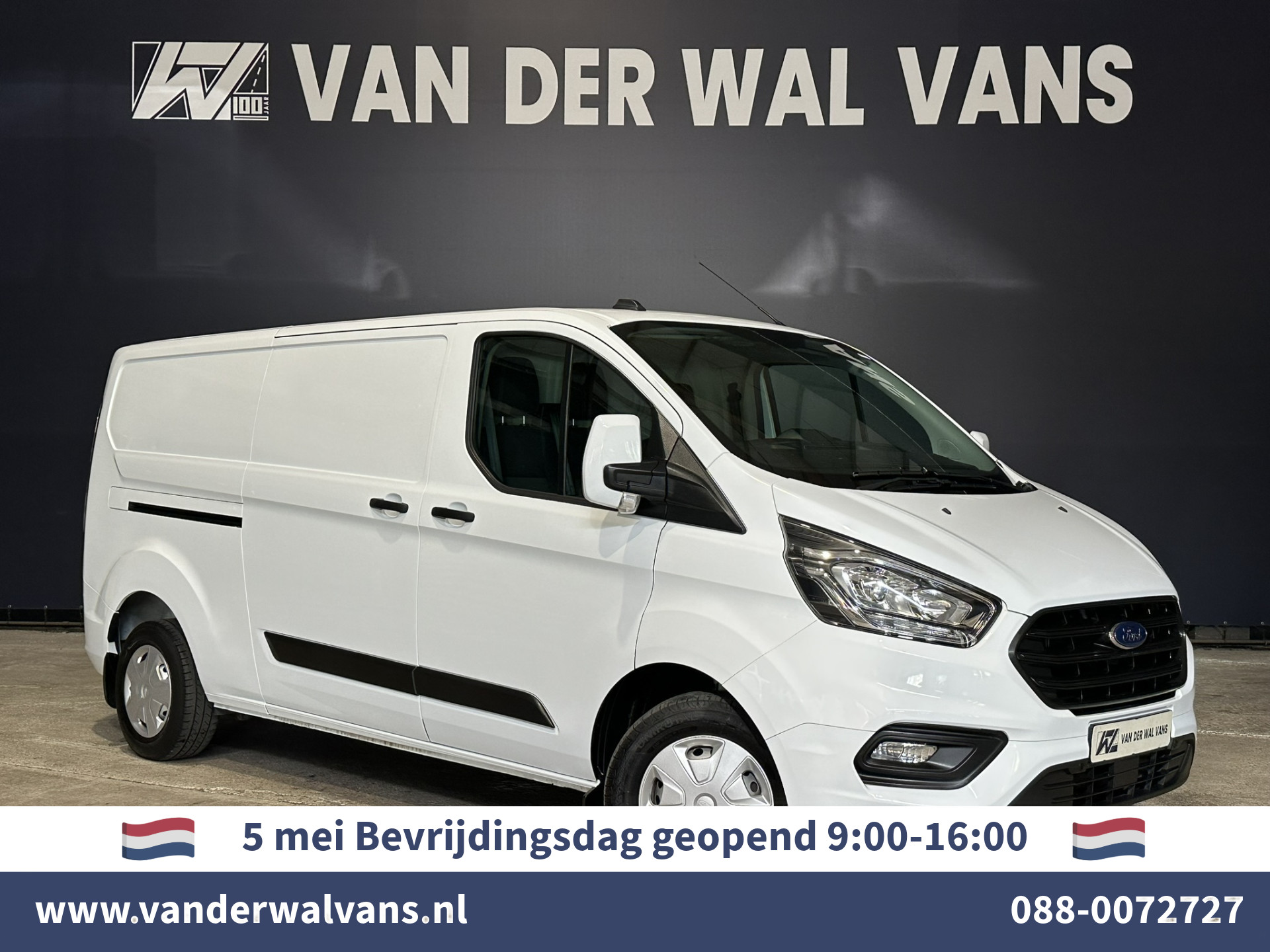 Ford Transit Custom 2.0 TDCI 131pk L2H1 Euro6 Airco | Cruisecontrol | Parkeersensoren | 2800kg Trekvermogen verwarmde voorruit, bijrijdersbank