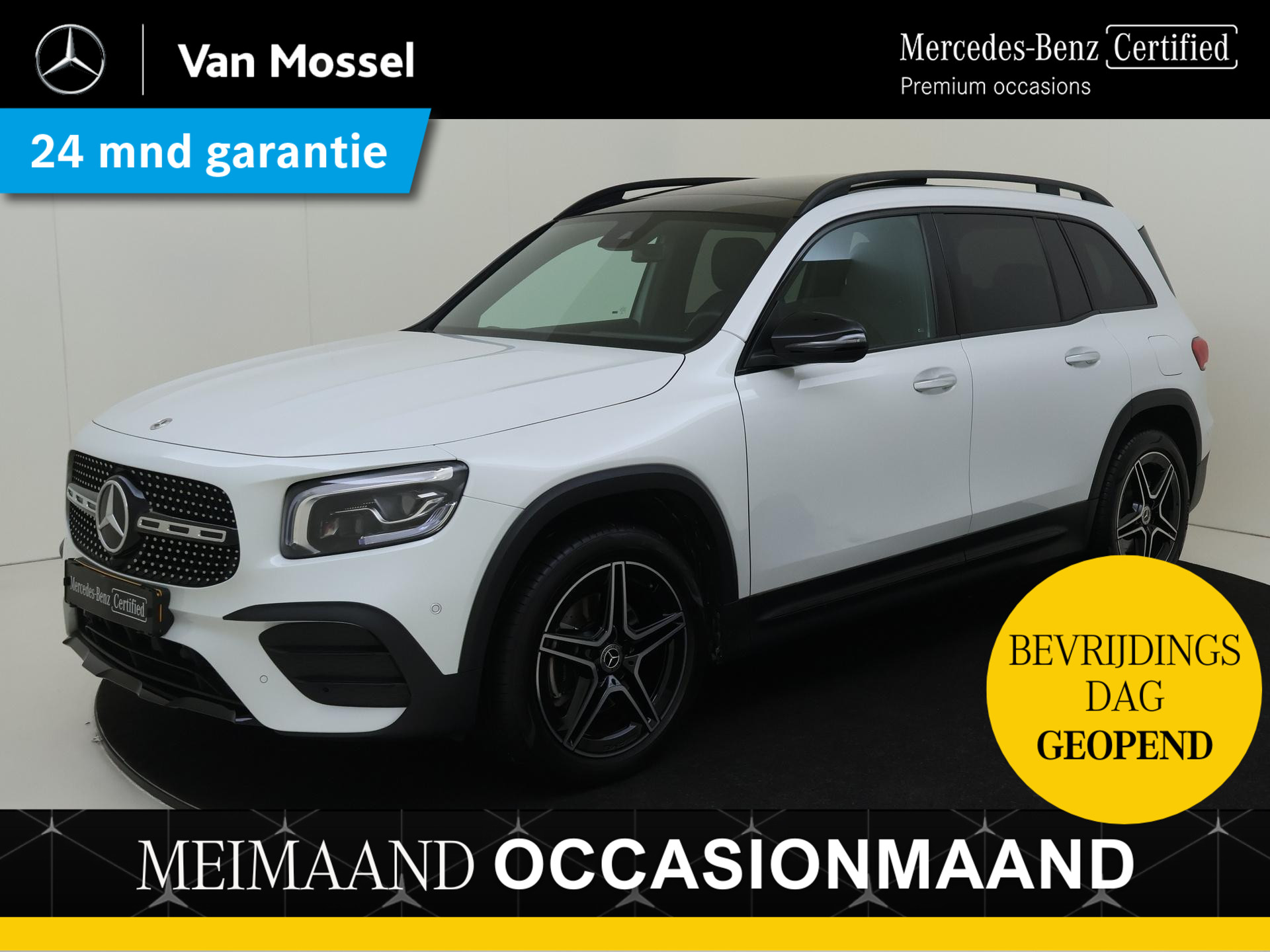Mercedes-Benz GLB 180 AMG Line 7p. /Panoramadak /Night pakket /19 Inch /Elk. Trekhaak / 7 Persoons