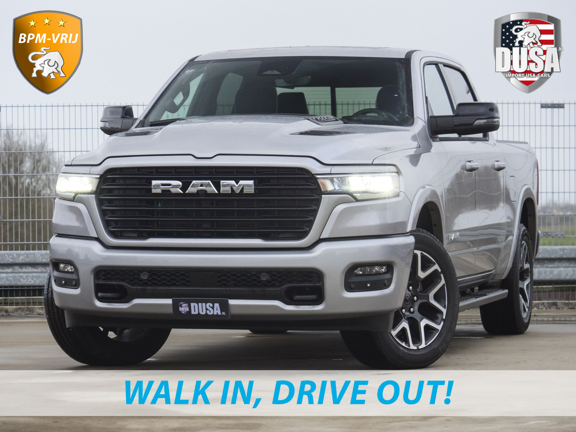 Dodge Ram 1500 | Laramie | Sport | 3.0L I6 Hurricane | Crew Cab | 4X4 | BPM-VRIJ | Panorama | 12-inch Touchscreen | SPORT Getoonde accessoires zijn verkrijgbaar tegen meerprijs