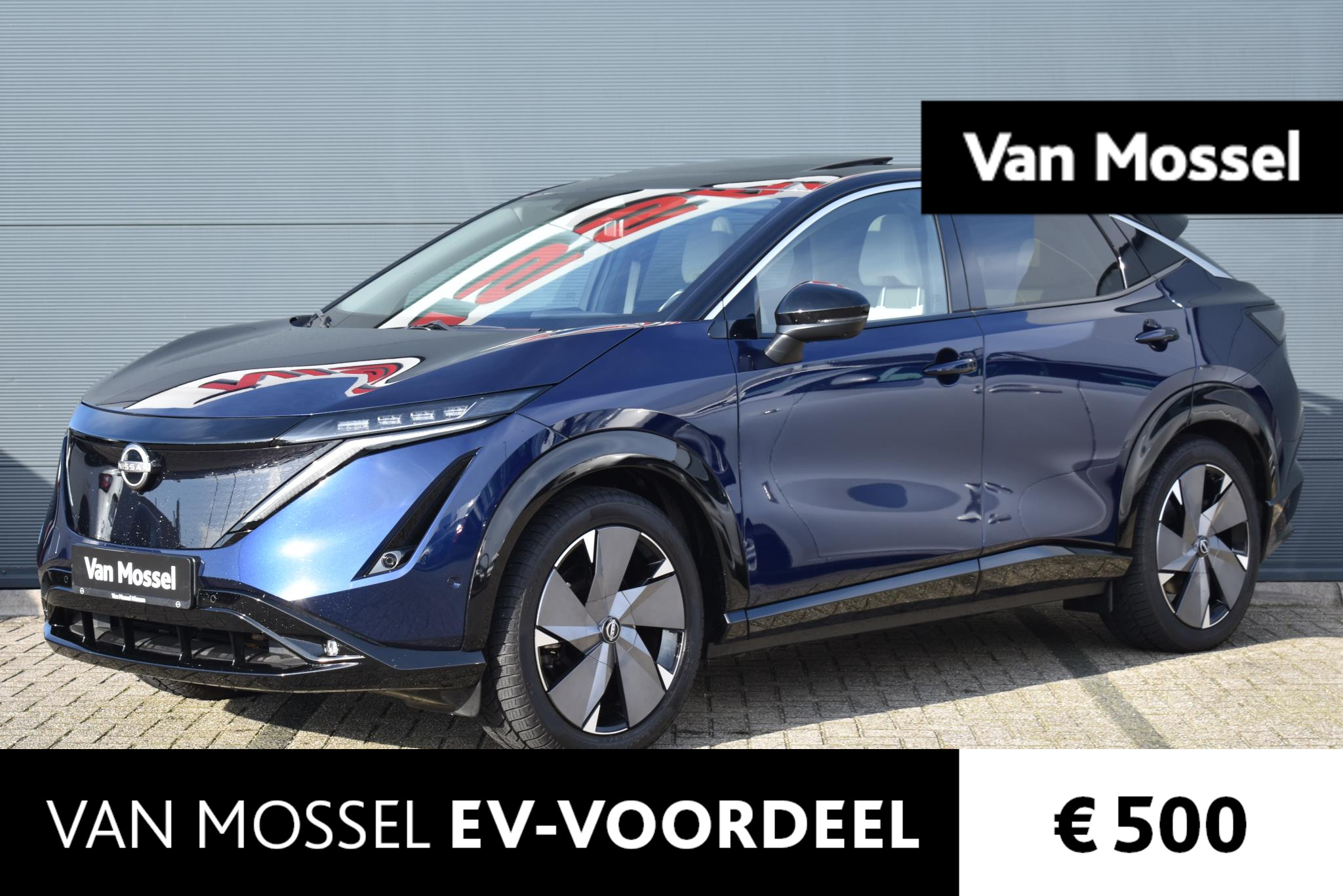 Nissan ARIYA Evolve 91 kWh 240PK | Bose Audio | Draadloze Apple Carplay & Android Auto | Afneembare Trekhaak | Elektrisch Verstelbare Stoelen | Stoel/Stuurwiel Verwarming | inclusief tot €20.000 korting