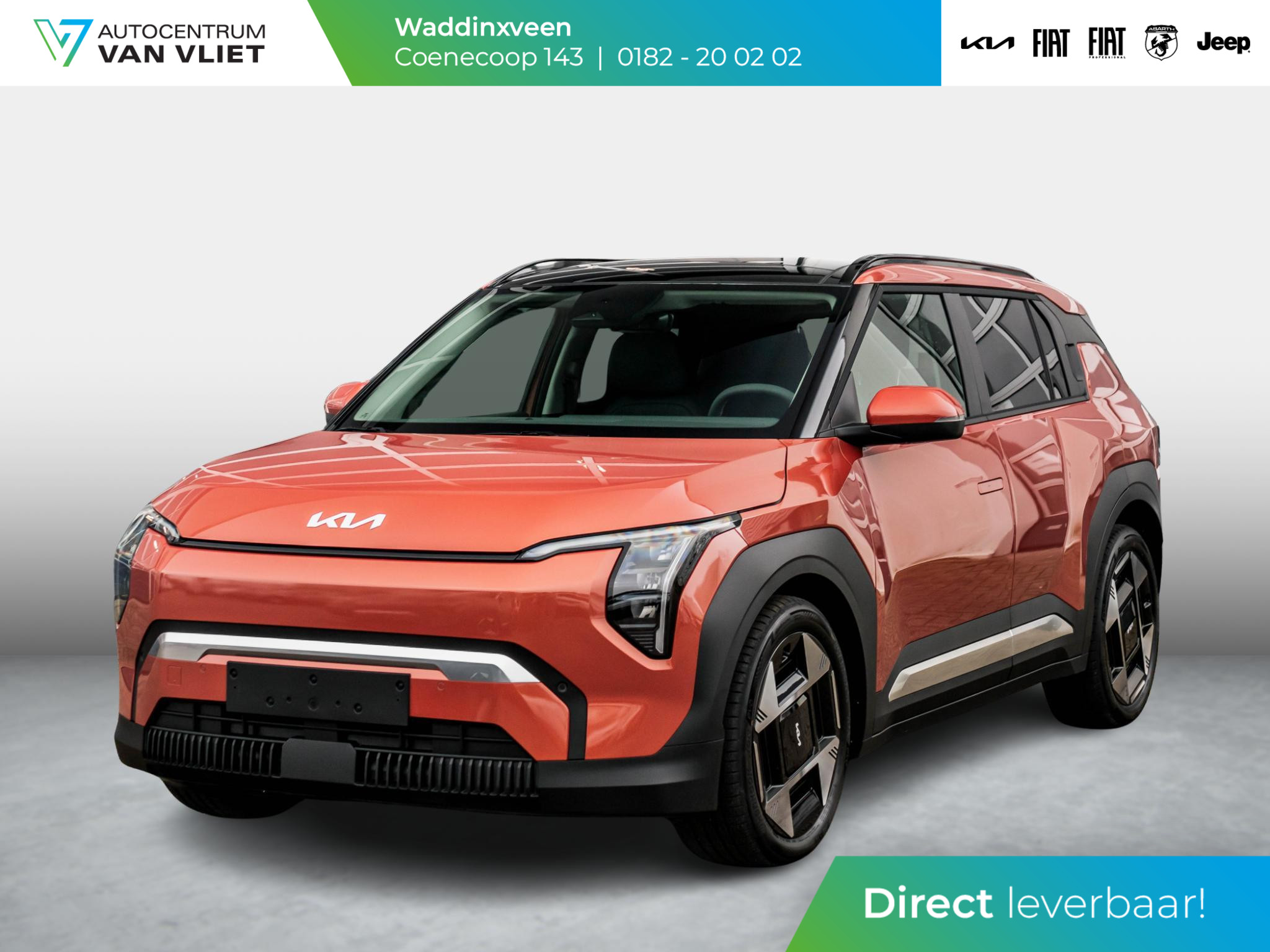 Kia EV3 Plus Advanced 81.4 kWh ANWB Private Lease v.a.€ 599,- l Direct beschikbaar | 600km Rijbereik | Navi | 19" | Adapt. Cruise | Clima | Schuif/Kanteldak | Stoel&Stuurverw. | Priv Glass | BSM | Harman Kardon |