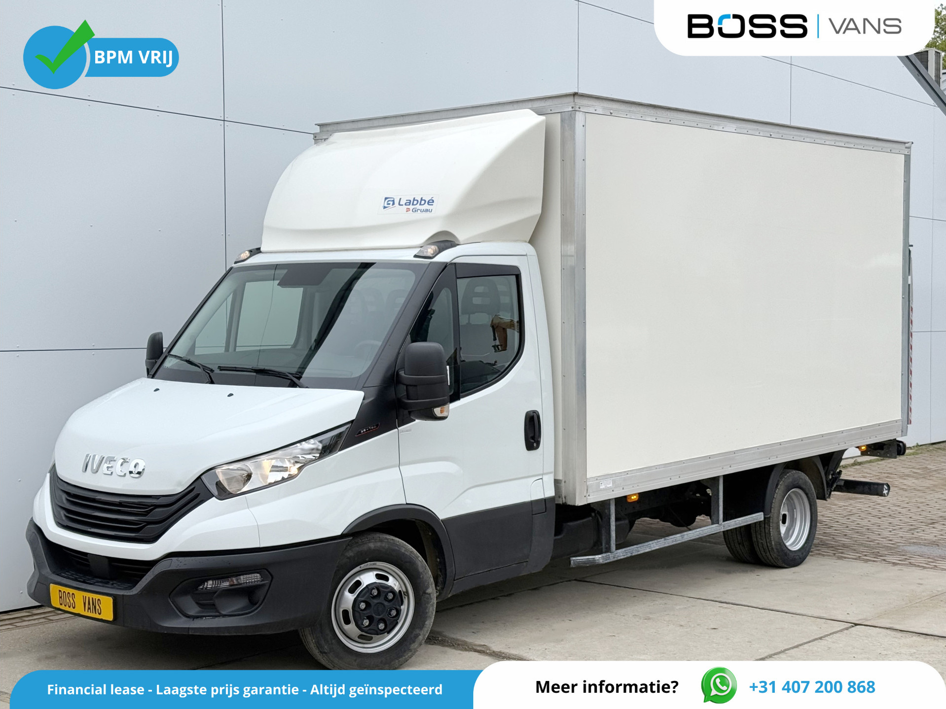 Iveco Daily 35C16 3.0L Laadklep Dubbellucht Climate Control Cruise Control Meubelbak Bakwagen Koffer