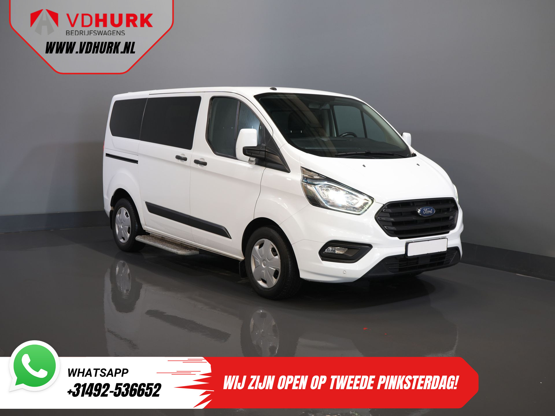 Ford Transit Custom Tourneo 2.0 TDCI €31.997,- incl. BTW/BPM Trend Combi/ Kombi/ 9 Persoons/ 9 P/ Cruise/ PDC/ Airco