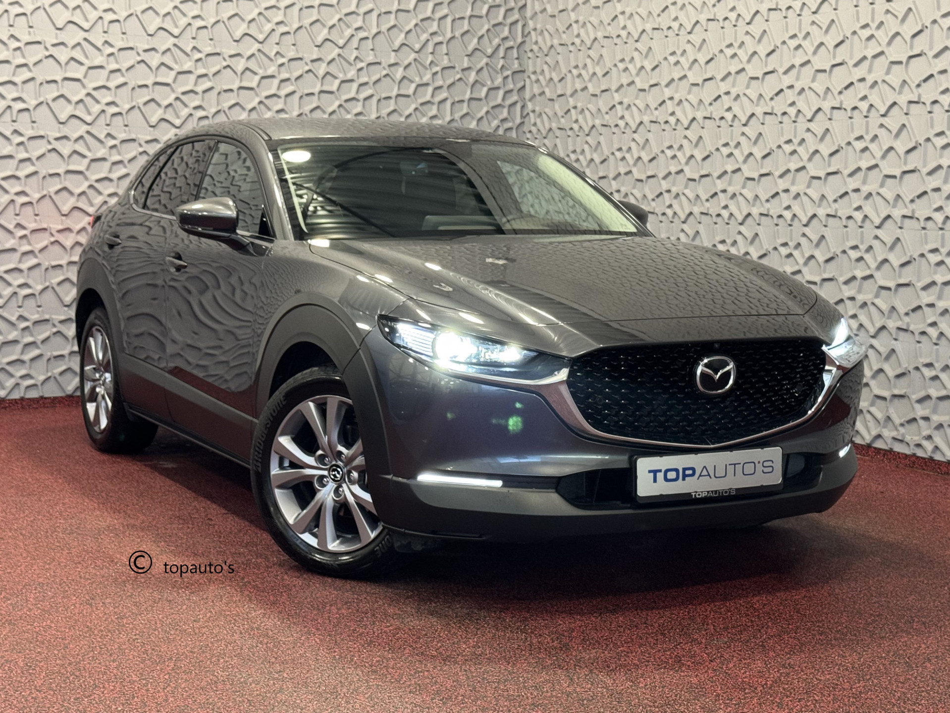Mazda CX-30 2.0 E-SKYACTIV-G M HYBRID EXCLUSIVE-LINE LEER BOSE 360.CAM ELEK.STOEL HEADUP STOEL/STUUR VERW.  MHEV HYBRID MILD HYBRIDE