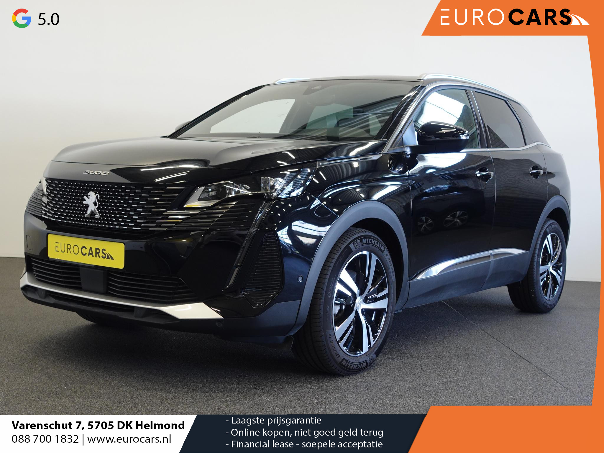 Peugeot 3008 1.2 130 pk EAT-8 Aut. GT Line Airco|ECC Navi Carplay PDC VA + Camera Full LED 18" LM Velgen