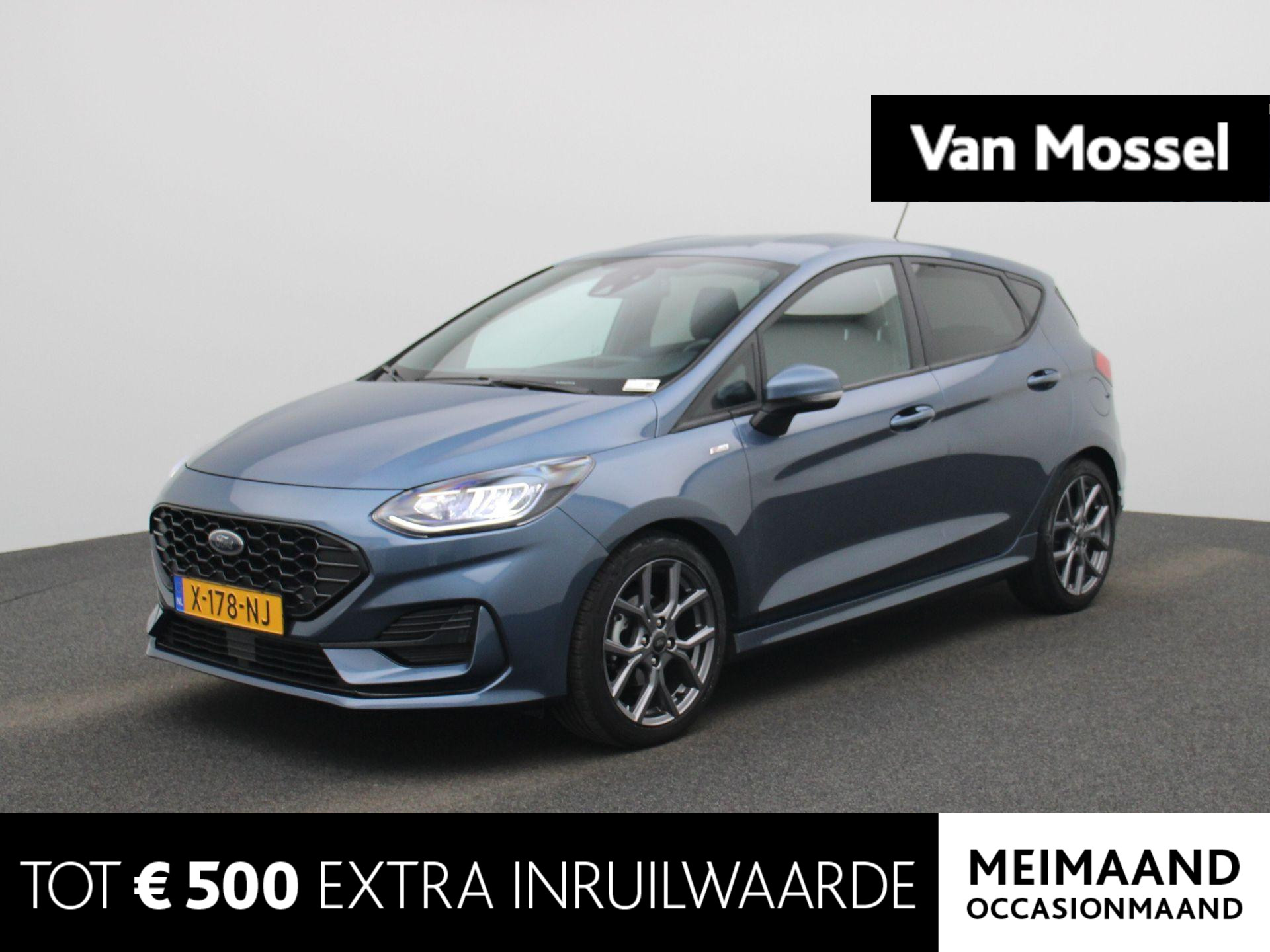 Ford Fiesta 1.0 EcoBoost Hybrid ST-Line |125PK | Verwarmbare stoelen | Voorruitverwarming | Stuurverwarming | Parkeersensoren | Apple Carplay