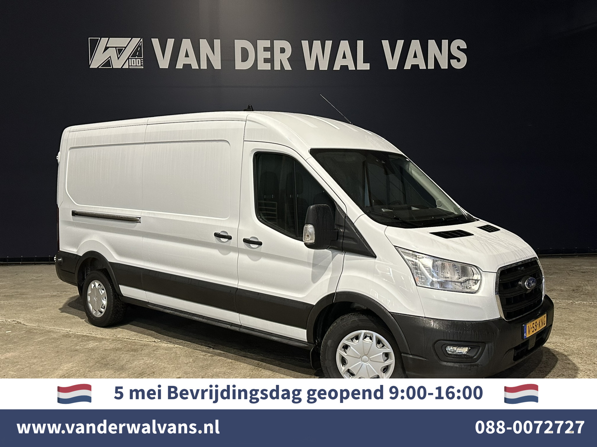 Ford Transit 2.0 TDCI 131pk L3H2 Euro6 Airco | Camera | Navigatie | Apple Carplay | Cruisecontrol Stoelverwarming, Verwarmde voorruit, Parkeersensoren, Bijrijdersbank