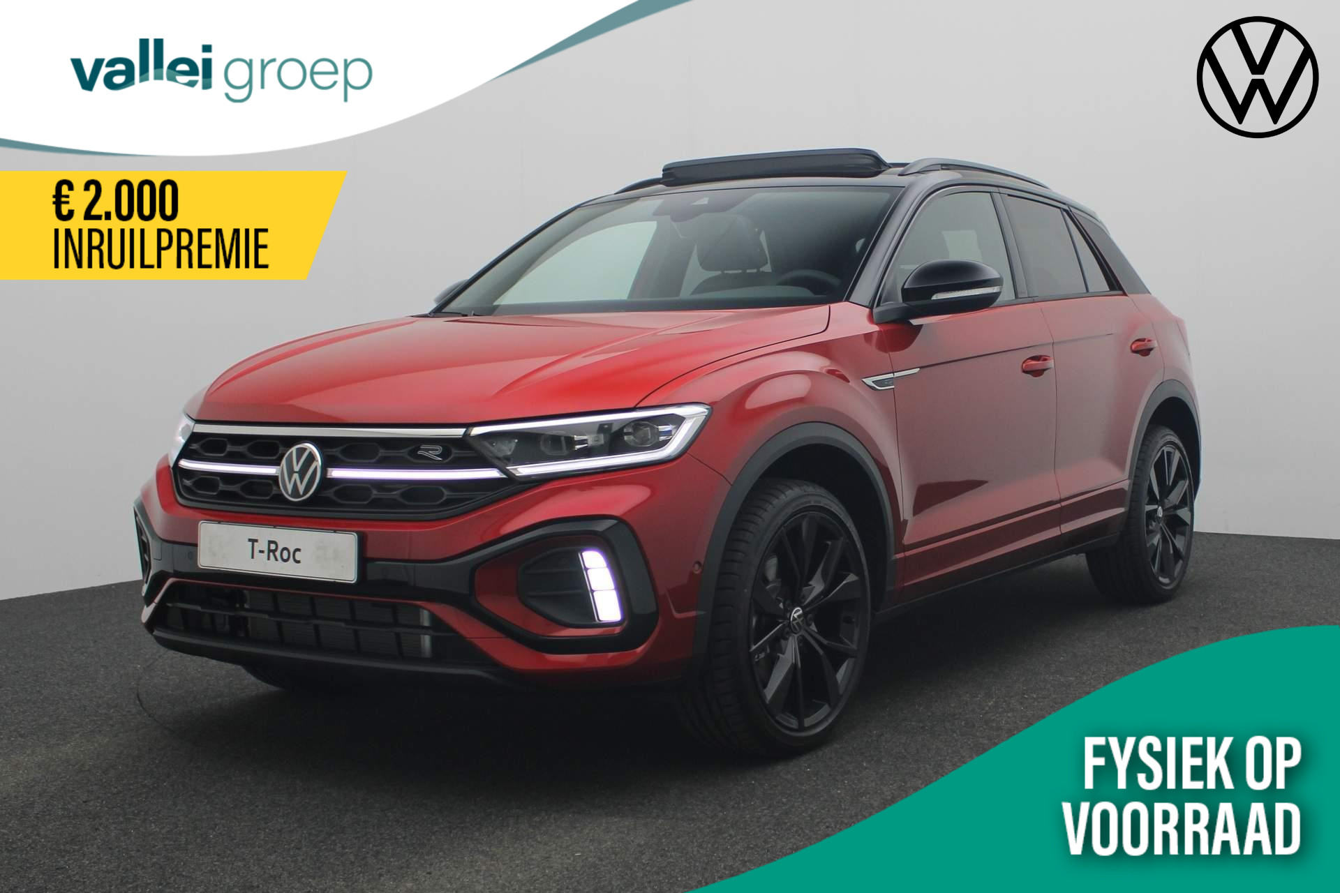 Volkswagen T-Roc 1.5 TSI 150PK DSG R-Line Business | Black Style | IQ Light | Camera | Trekhaak | Keykless | Navi | 19 inch