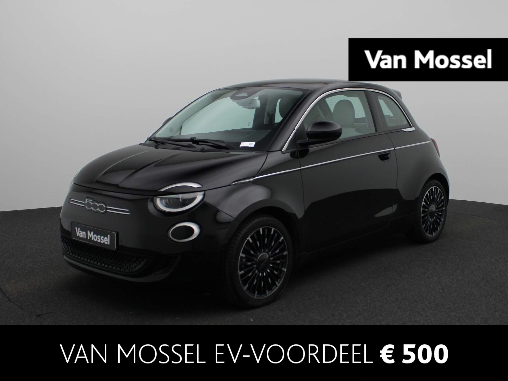 Fiat 500e La Prima 42 kWh | Leder | Navi | ECC | Cam | LMV | Pano |