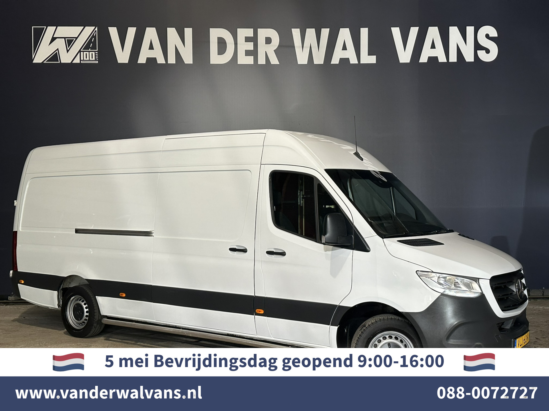 Mercedes-Benz Sprinter 315 CDI 150pk 9G-Tronic Automaat L3H2 *Post NL inrichting* Euro6 Airco | Camera | Cruisecontrol Apple Carplay, Android Auto, Navigatie, Sidebars, 270 graden achterdeuren, schappen, doorloopdeur