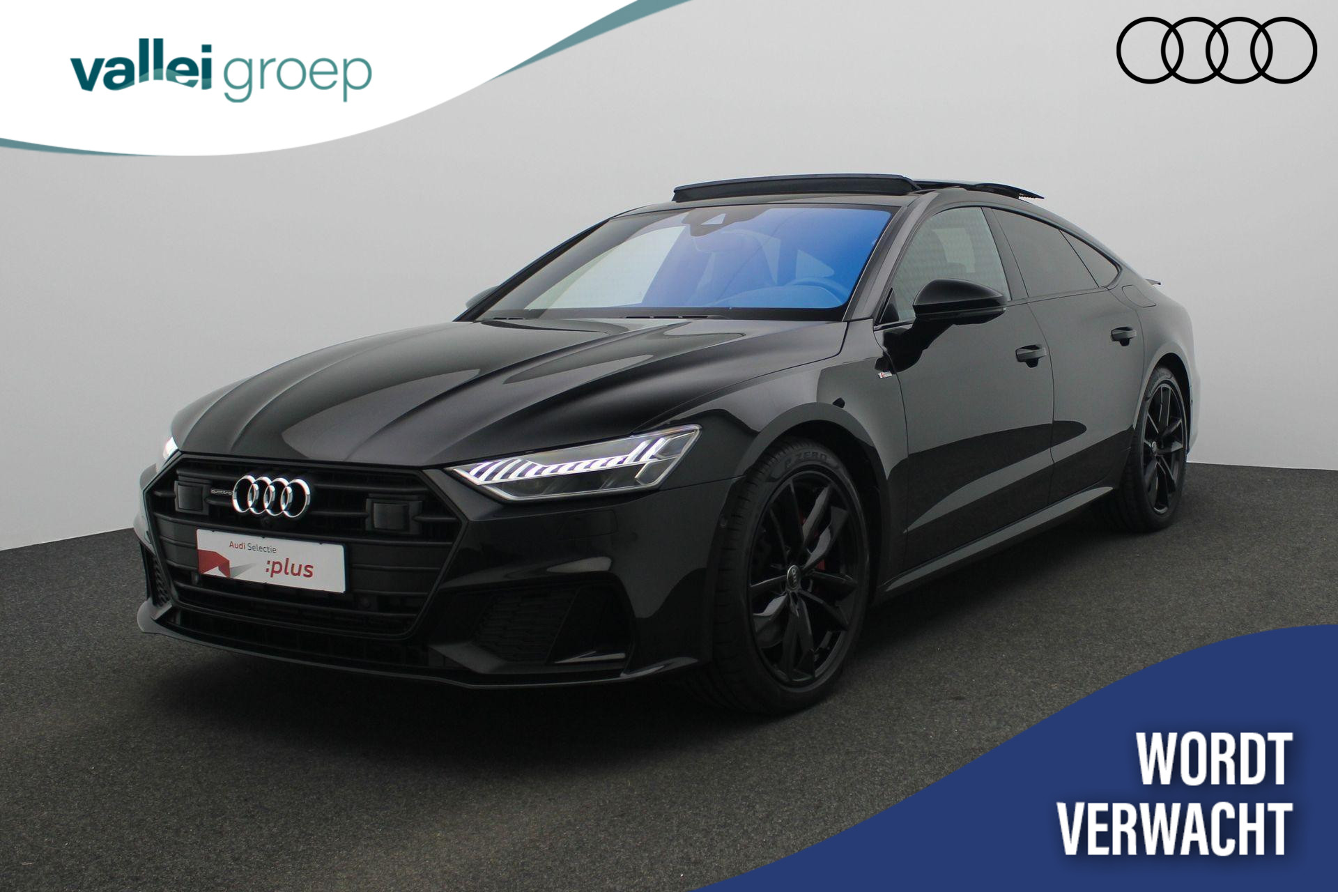 Audi A7 Sportback 55 TFSI e 367 pk S-Tronic quattro Competition | Panoramadak | Valcona leder | Rondomzicht camera | Demperregeling | Soft-Close | Geheugenstoel | Head-up display