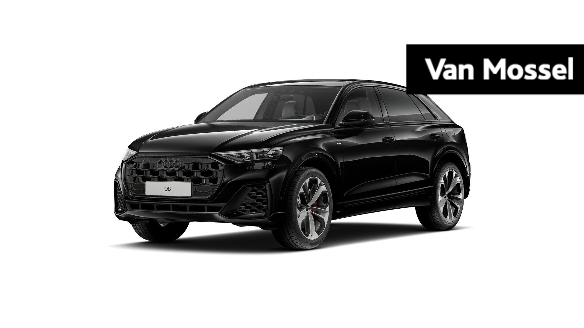 Audi Q8 60 TFSI e quattro Pro Line S Competition 490 PK | S-line | Automaat | Navigatie | 360 Camera | Panoramadak | Bang & Olufsen Premium 3D | Head-up display | Adaptive Cruise Control | Stoelverwarming | Virtual Cockpit | HD Laser LED Matrix | Lichtmetalen velgen | Privacy glass |