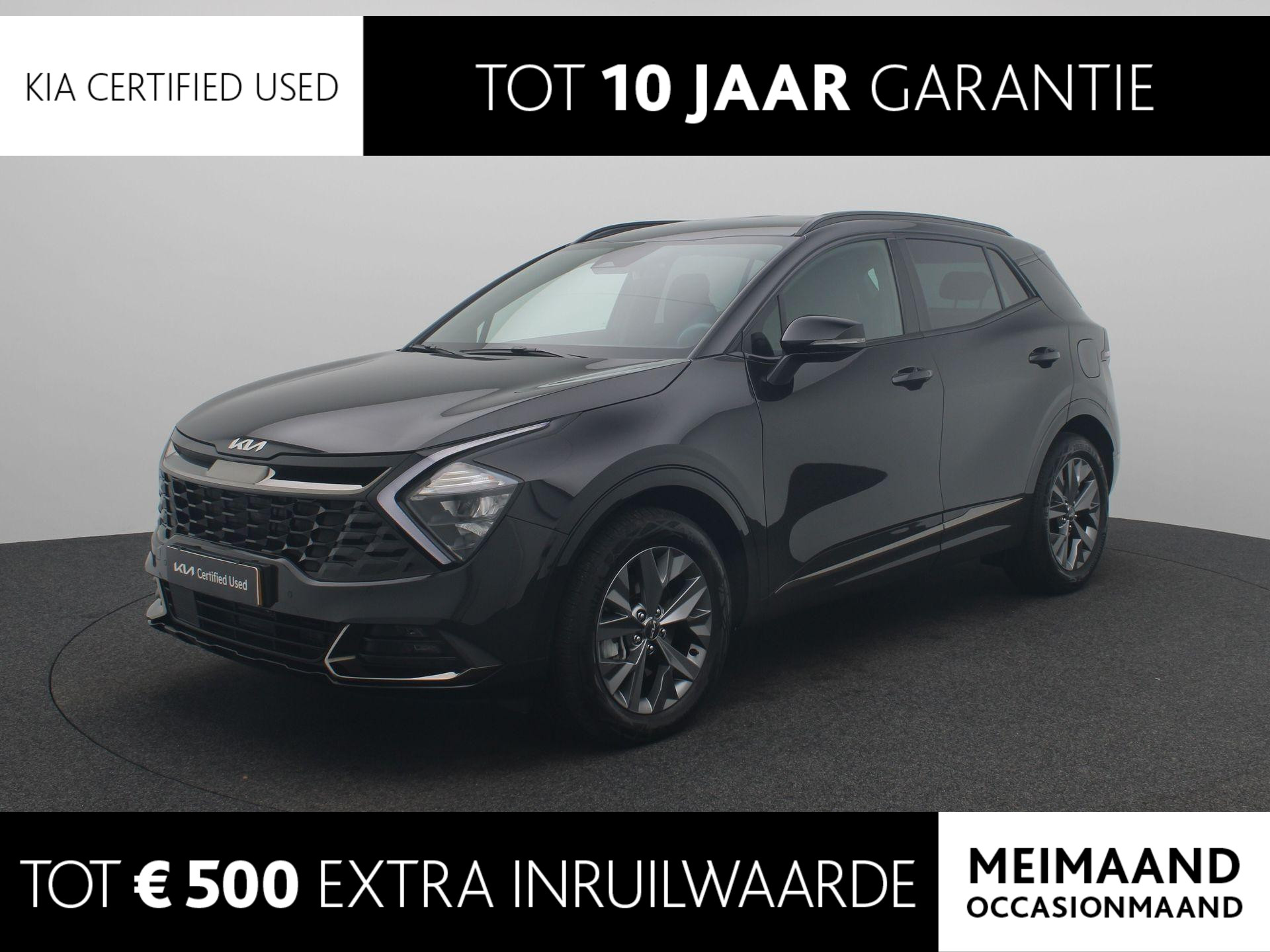 Kia Sportage 1.6 T-GDi Hybrid Dark Edition Leder | Stoelverwarming | Navi | Clima | LM Velgen 18" | Keyless | Camera
