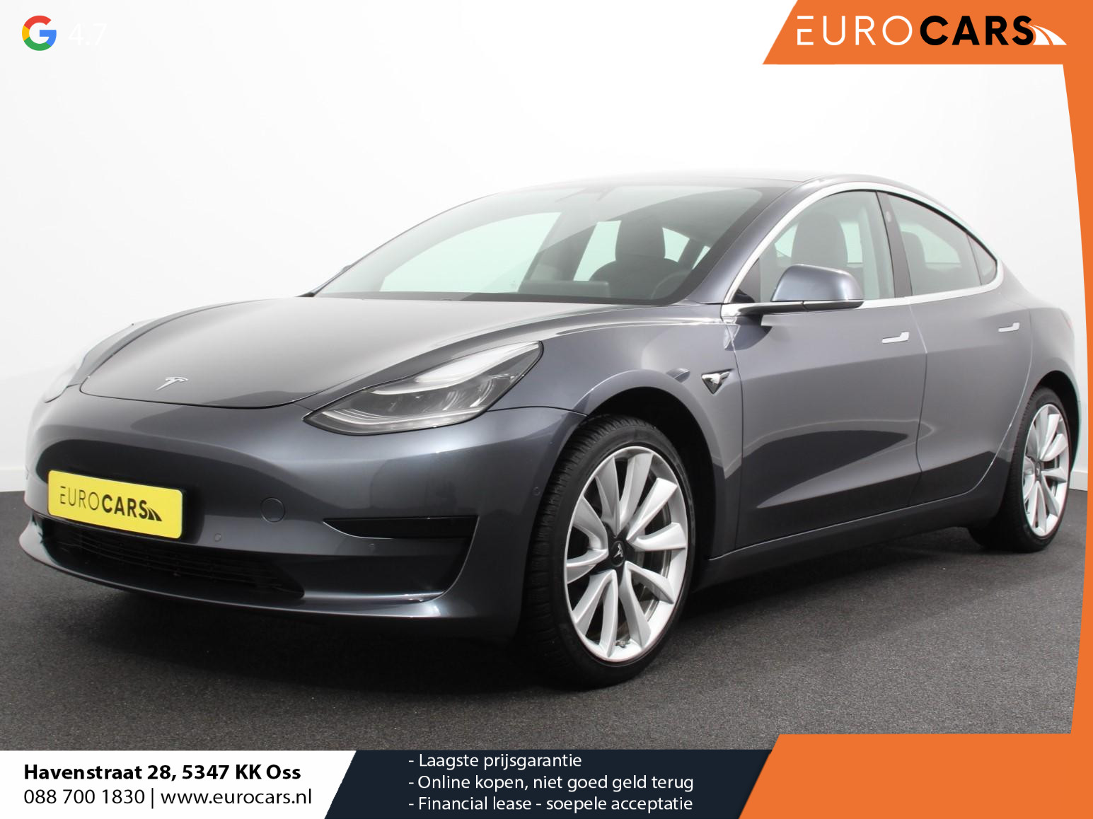 Tesla Model 3 Standard RWD Plus 60 kWh | Leder | Navigatie | PDC VA | Camera | 19" LM Velgen