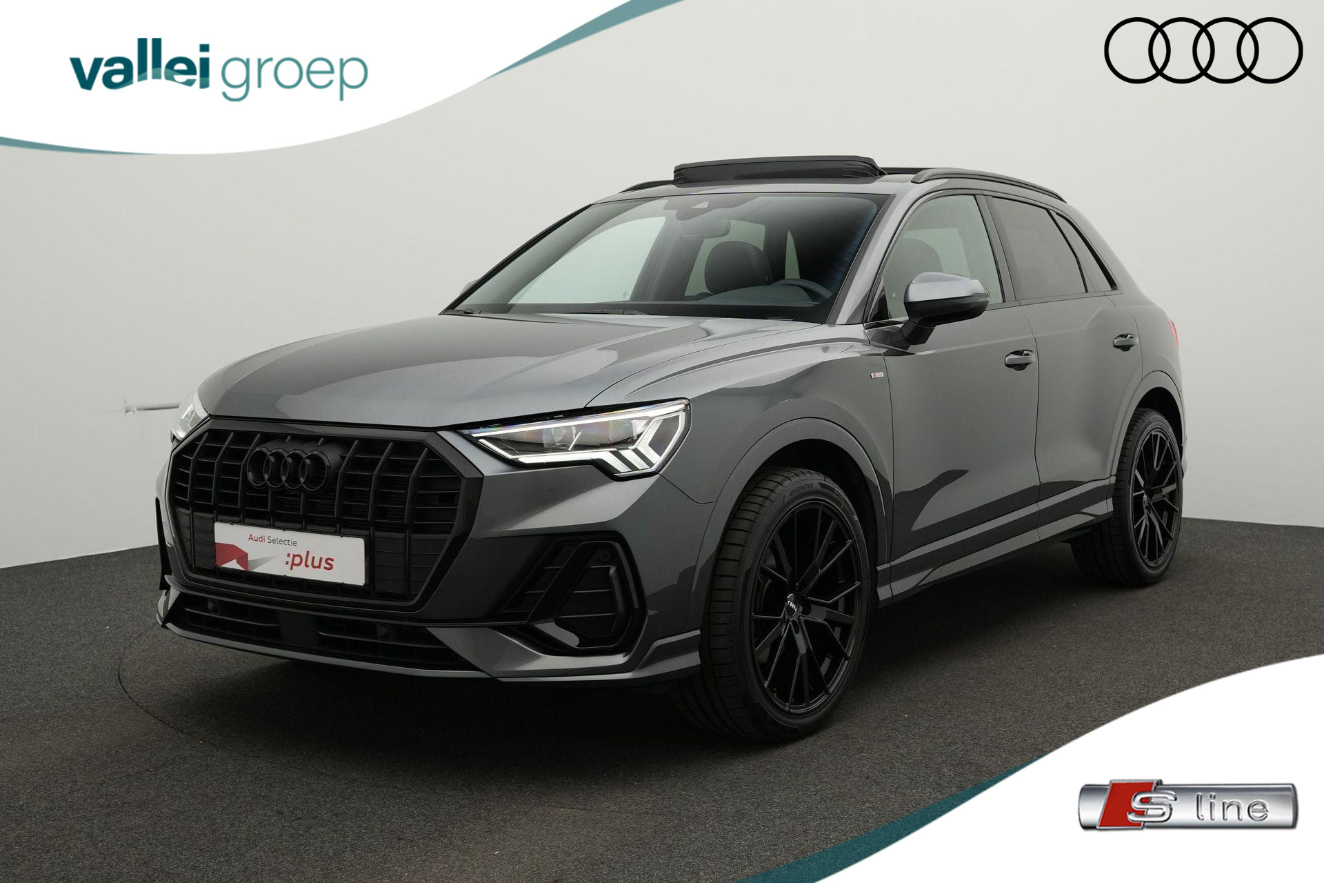 Audi Q3 35 TFSI 150 pk S-tronic Advanced edition / S-Line ext. | Panoramadak | Trekhaak | Achteruitrijcamera | Navigatie | Stoelverwarming | Sportonderstel