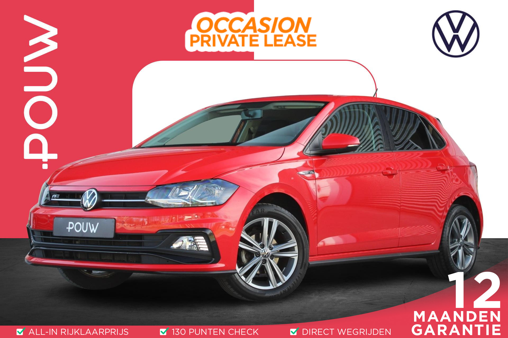 Volkswagen Polo 1.0 TSI 95pk R-Line Edition | 16" LM Velgen | Navigatie | Apple Carplay / Android Auto