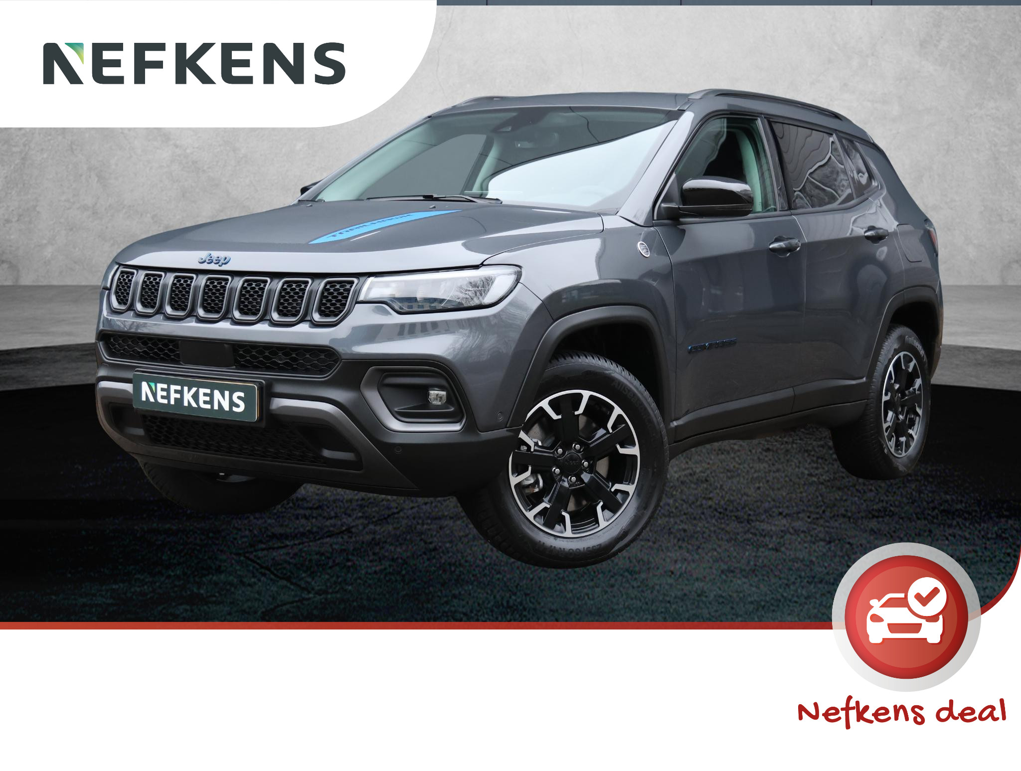 Jeep Compass 4XE 240pk Trailhawk Automaat | Plug-in Hybrid | Achteruitrijcamera | Navigatie