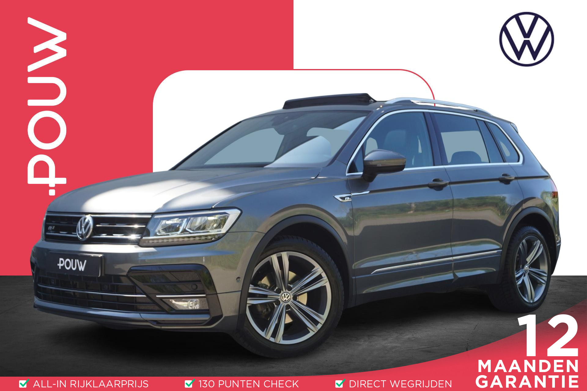 Volkswagen Tiguan 1.5 TSI 150pk DSG R-Line | Panoramadak | Trekhaak | Elektrische Achterklep
