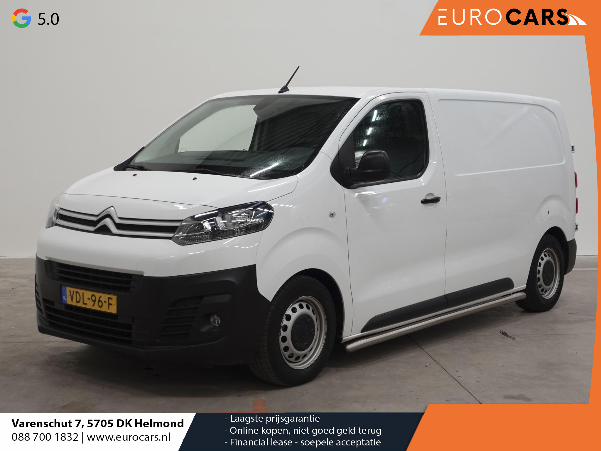Citroën Jumpy 95pk L2 Airco Cruise control Parkeersensoren Euro6 Sidebars *