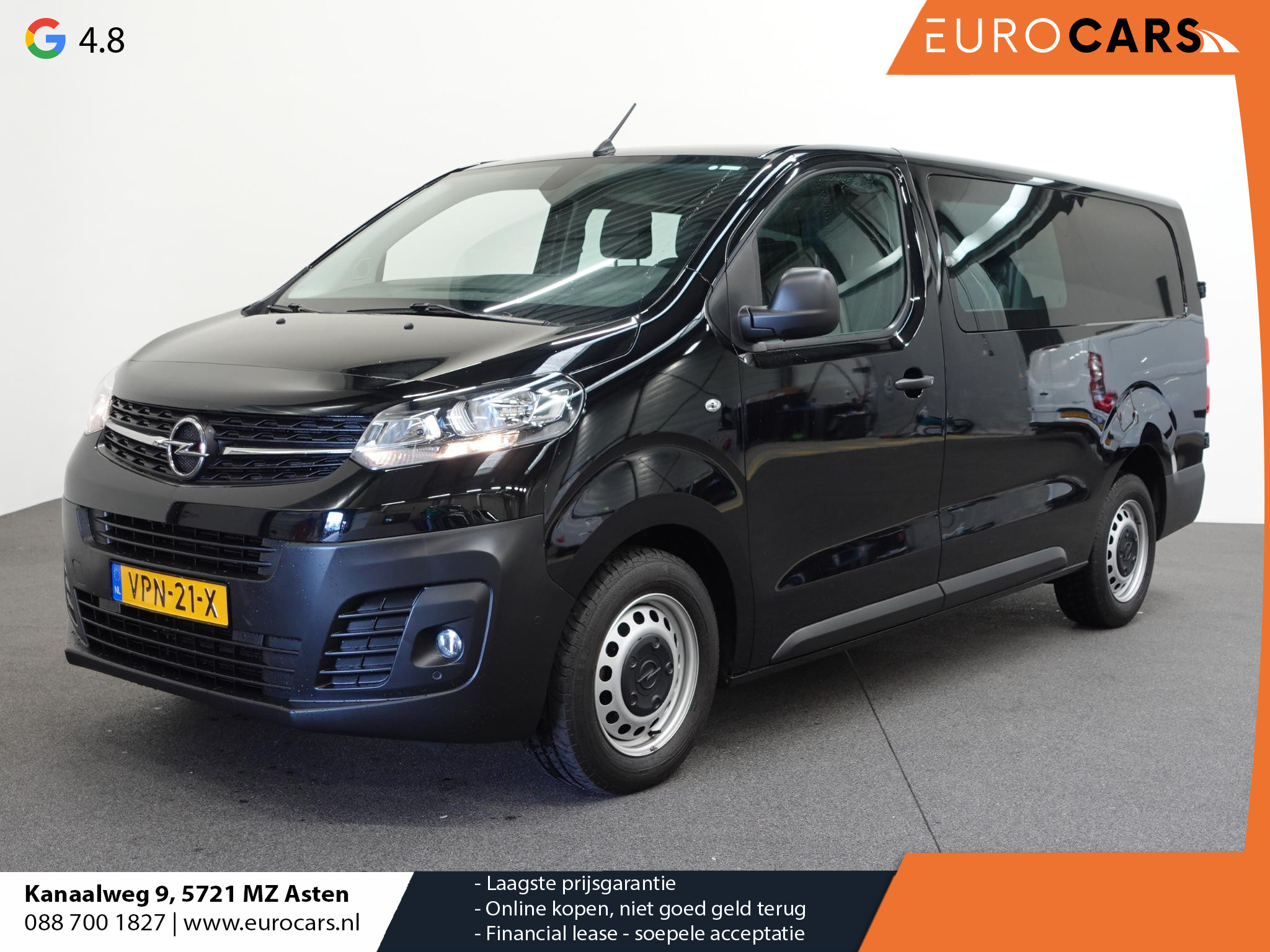 Opel Vivaro 1.5 CDTI L3H1 Dubbele Cabine Edition Airco Navigatie Bluetooth Parkeersensoren 6-Zits Camera