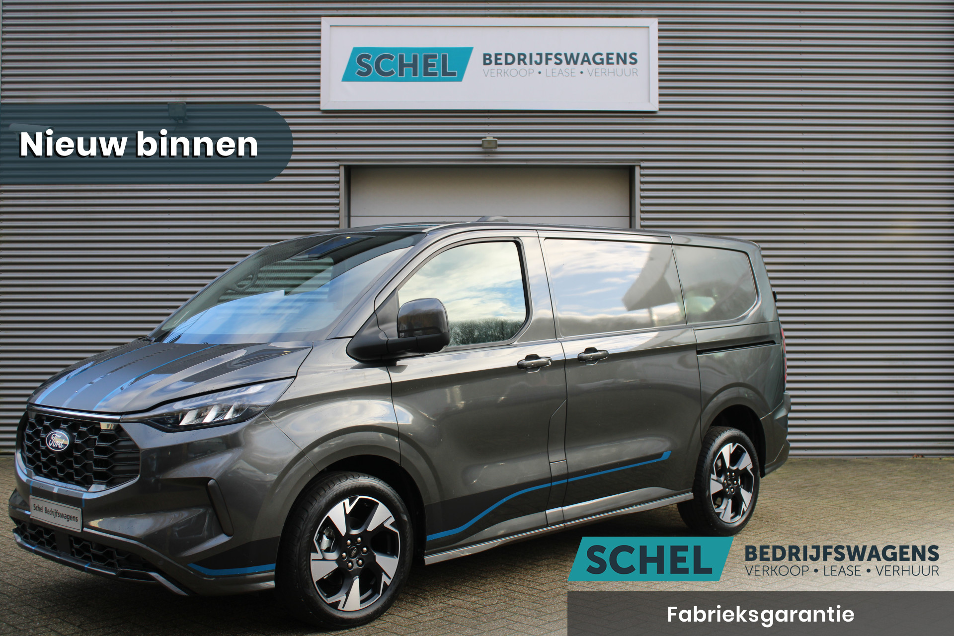 Ford Transit Custom 320 2.0 TDCI L1H1 Sport 170pk - 2x Schuifdeur - 19" LM velgen - ACC - Blind spot - Navi - Camera - Verwarmd stuur - 70l tank - Rijklaar