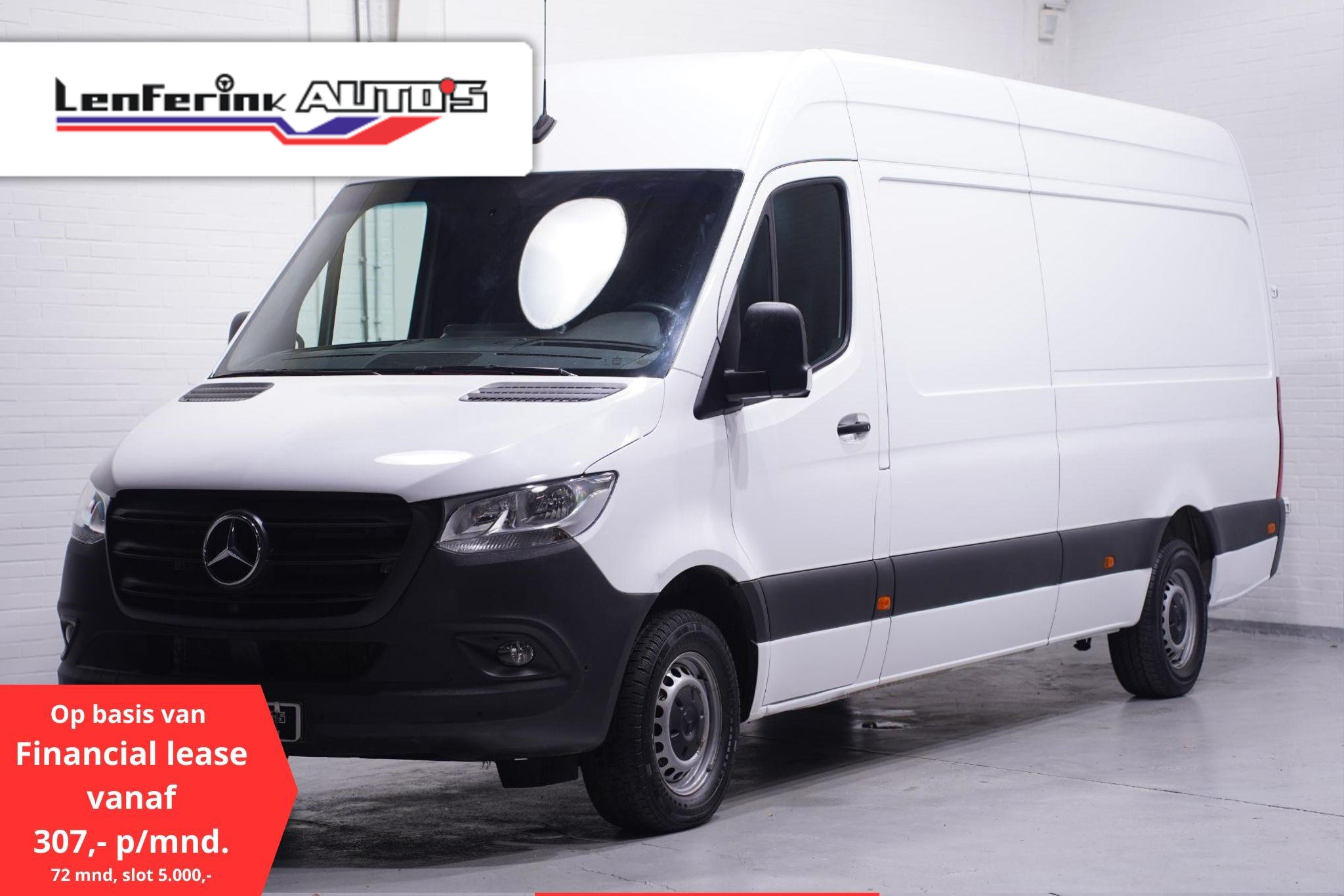 Mercedes-Benz Sprinter 315 CDI 150 pk L3H2 Navi, PDC V+A Mercedes-Benz Sprinter 315 CDI 150 pk L3H2 va 307,- p/mnd Navi, PDC V+A 360 Camera, Laadruimte Pakket, Cruise Control, 3-Zits