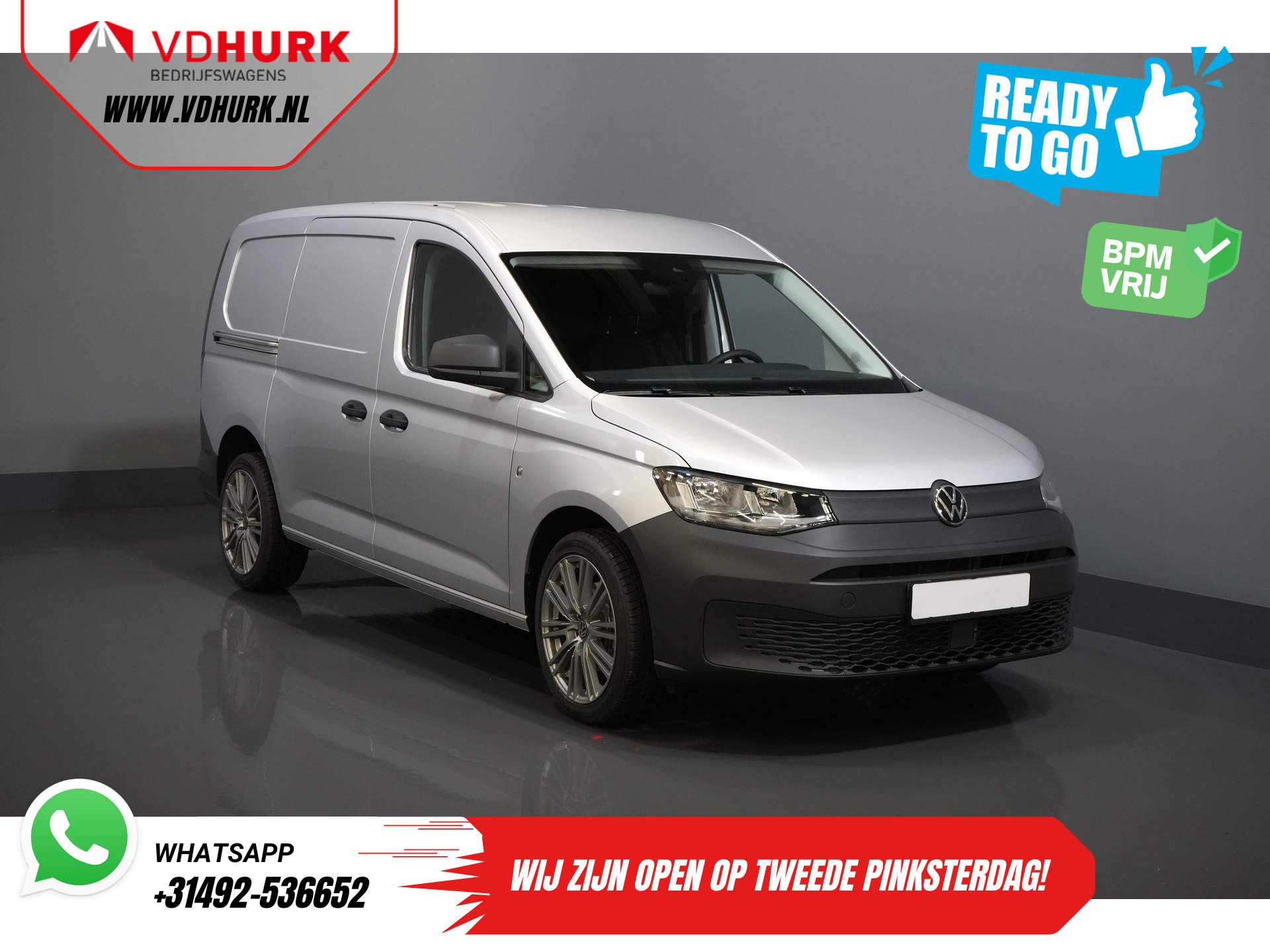 Volkswagen Caddy Cargo Maxi 2.0 TDI 125 pk DSG Aut. BPM VRIJ/ Virtual Cockpit/ 18" LMV/ Carplay/ Cruise/ PDC/ Omvormer