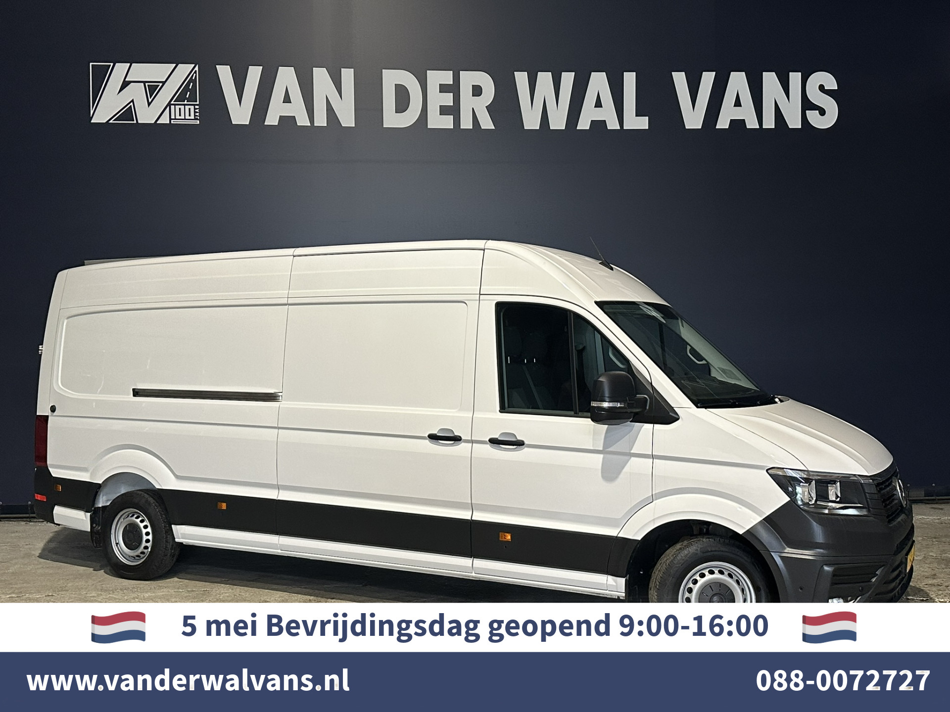 Volkswagen Crafter 2.0 TDI Automaat L4H3 L3H2 RIJKLAAR Euro6 Airco | Navigatie | Cruisecontrol | Camera apple carplay, android auto, parkeersensoren, bijrijdersbank, 270 gr. achterdeuren