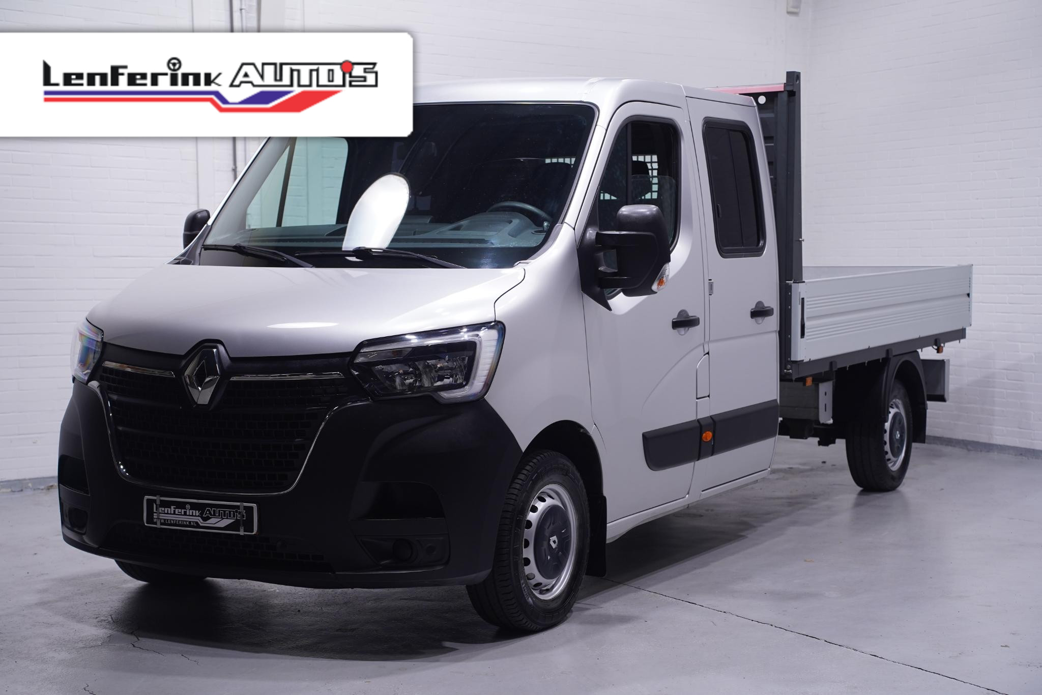 Renault Master 2.3 dCi 135 pk L3 Dubbel Cabine Pick Up / Open Laadbak Navi, Trekhaak, Cruise Control, LxBxH 317x204x40 cm